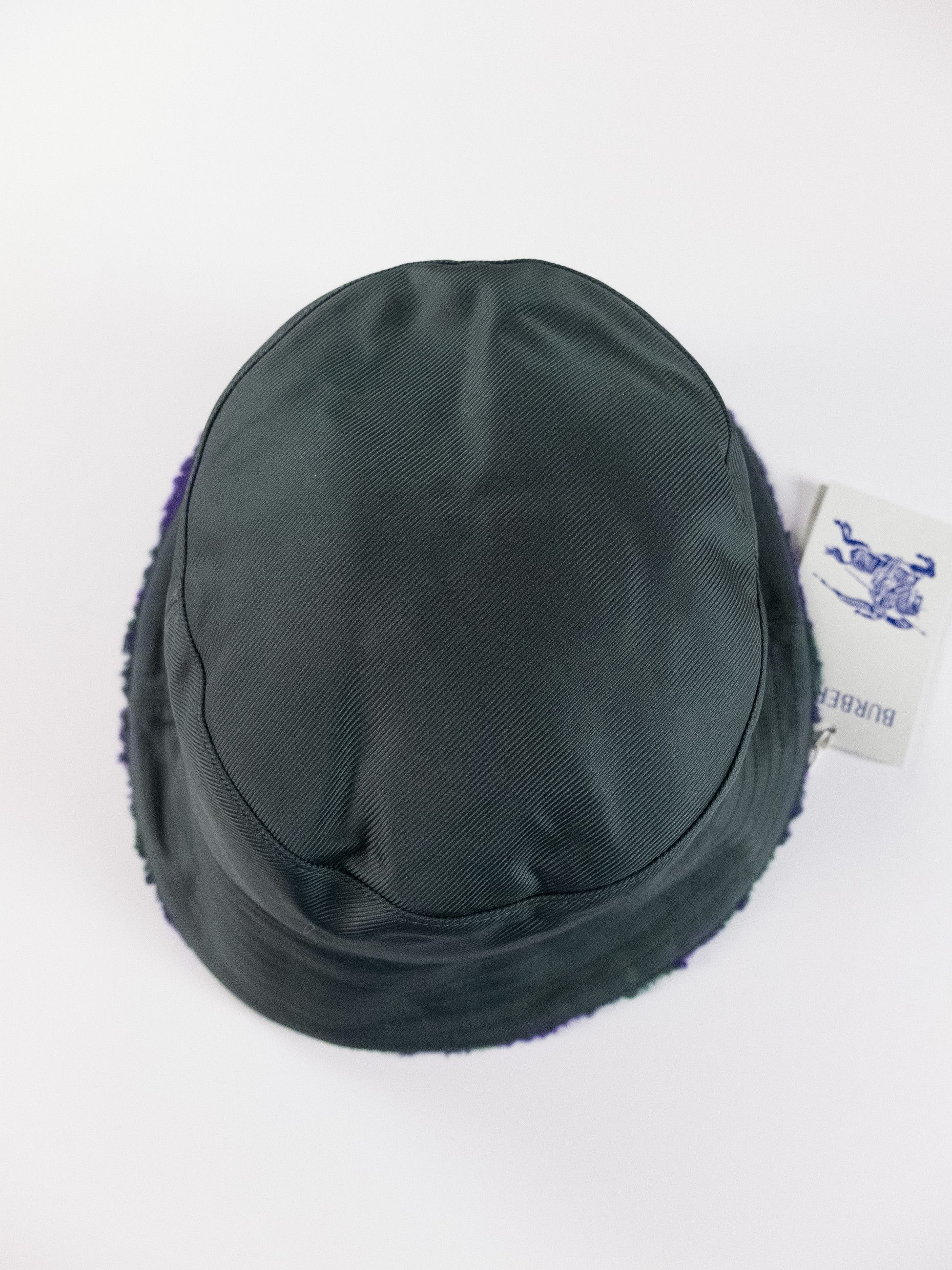 Burberry BURBERRY green purple nylon rose reversible bucket hat Size ONE SIZE - 5 Thumbnail