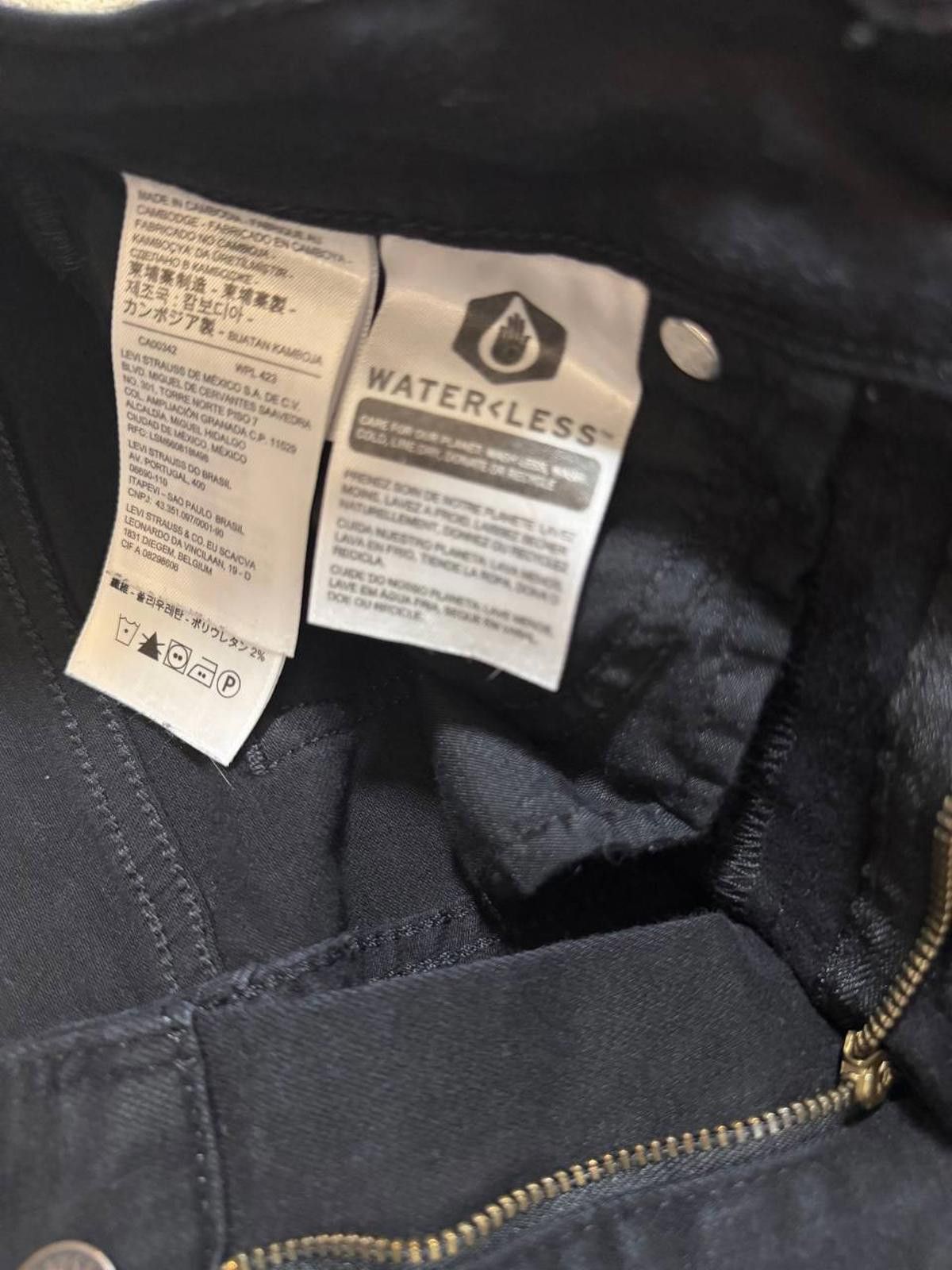 Other Levi’s Premium 724 Straight Crop Jeans – Black – Size 24 Size 24" / US 00 / IT 34 - 3 Thumbnail