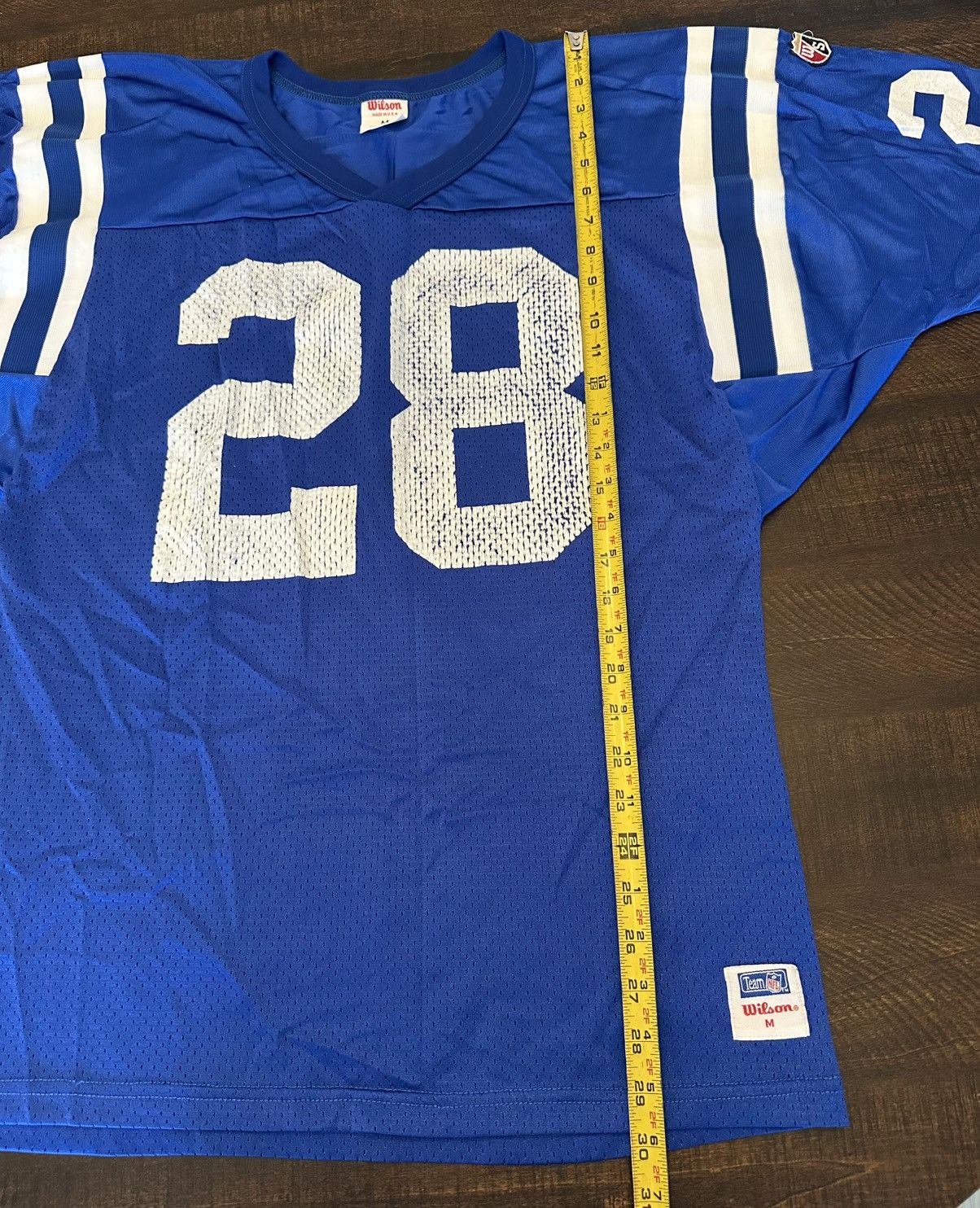 Wilson VTG 90s Marshall Faulk Indy Colts Wilson Men’s Jersey-Med Size US M / EU 48-50 / 2 - 6 Thumbnail