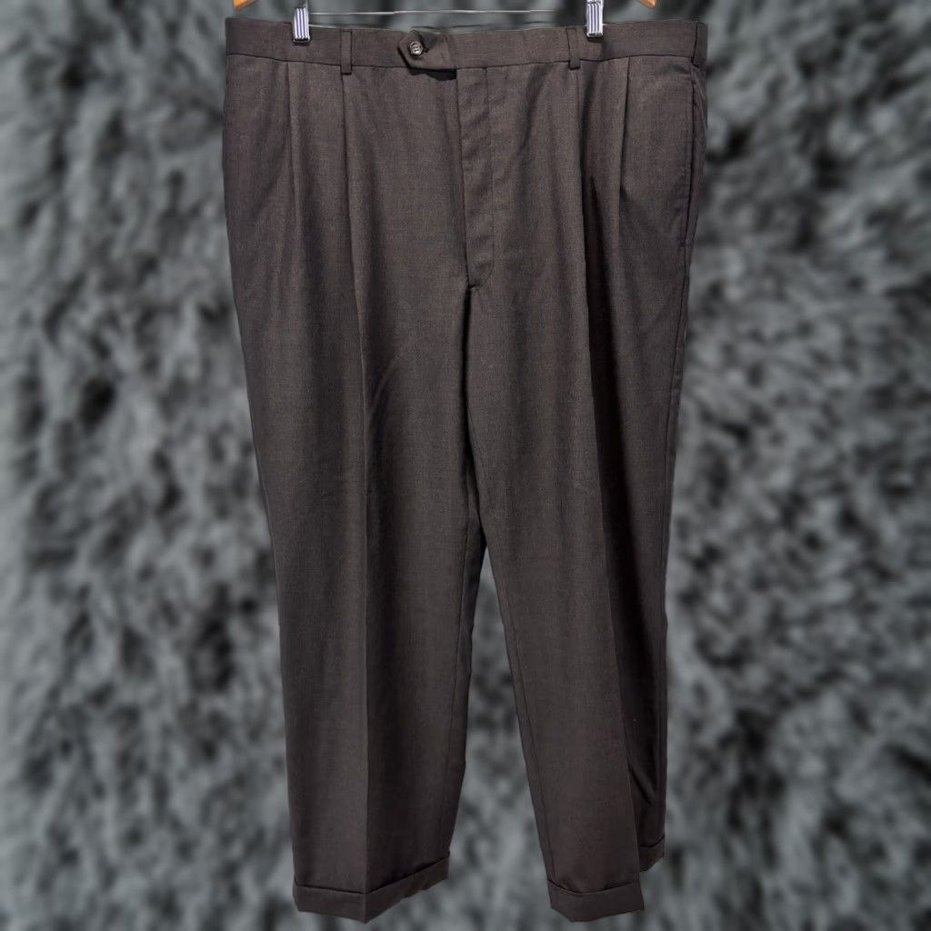 VINTAGE Brooks Brothers Wool Pants Men's 40x30 Dress Cuffed