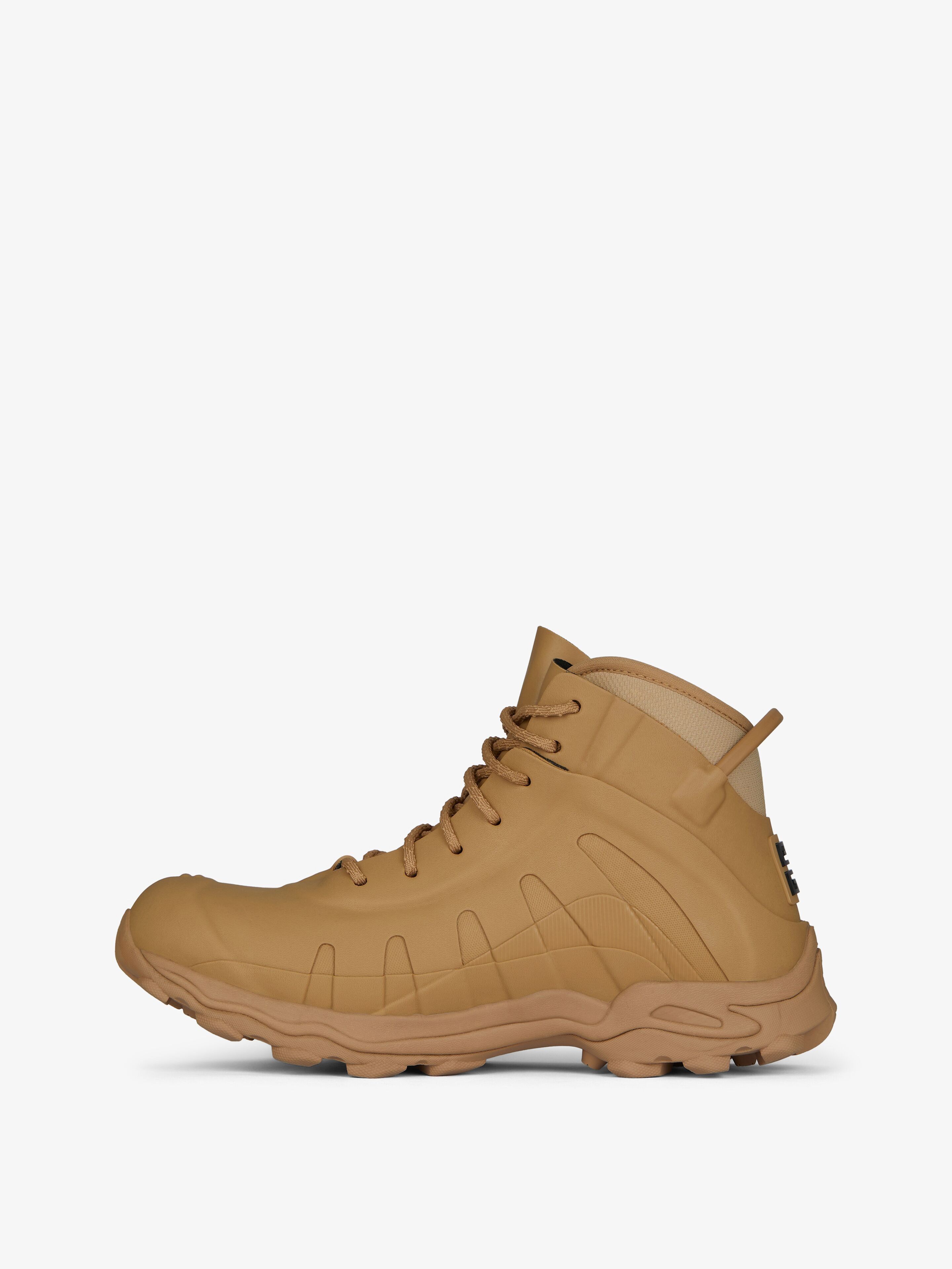 Givenchy o1lv12m1025 Bogs Hight Lace Up Boots in Beige Size US 10 / EU 43 - 2 Thumbnail