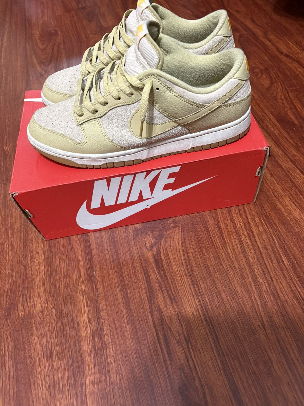 Nike Nike Dunk Low Khaki Suede Gum Size US 11 / EU 44 - 2 Thumbnail