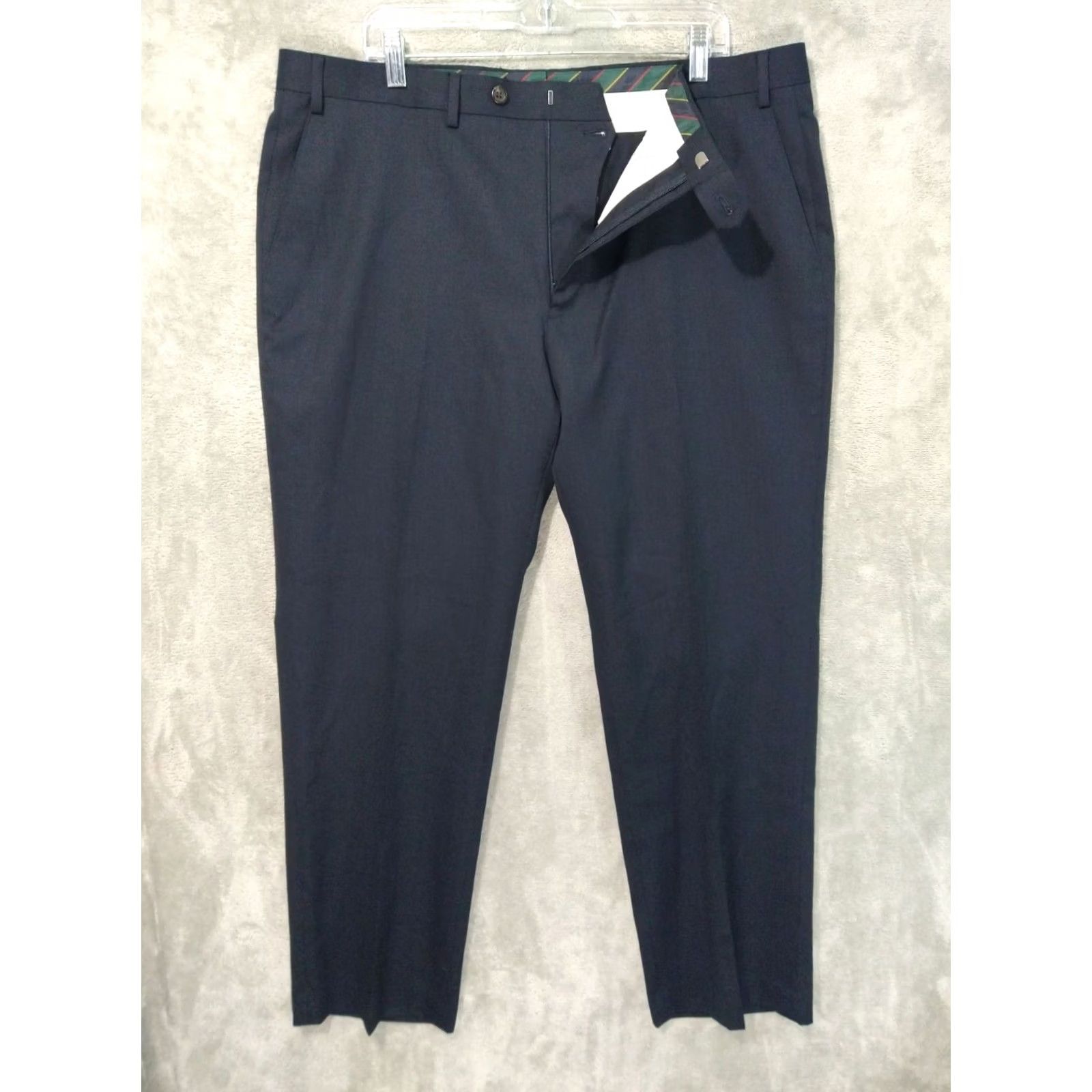 Chaps Chaps Pants Mens 40x30 Blue Wool Dress Tapered Front Flat Front Trouser Preppy Vintage: No Category: Pants Size US 40 / EU 56 - 2 Thumbnail