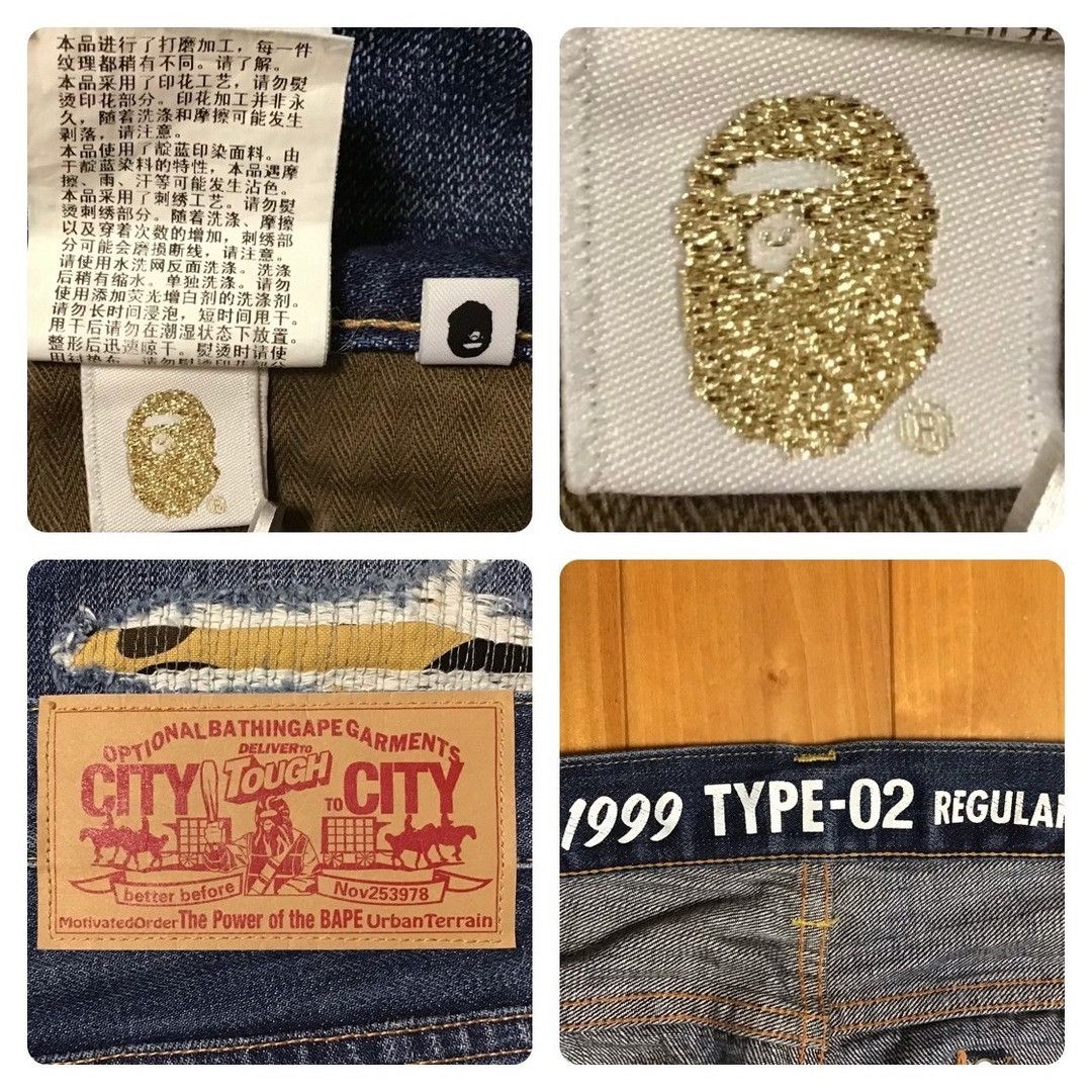 Bape BAPE CAMO Damage denim pants a bathing ape ★size L Size US 34 / EU 50 - 10 Thumbnail