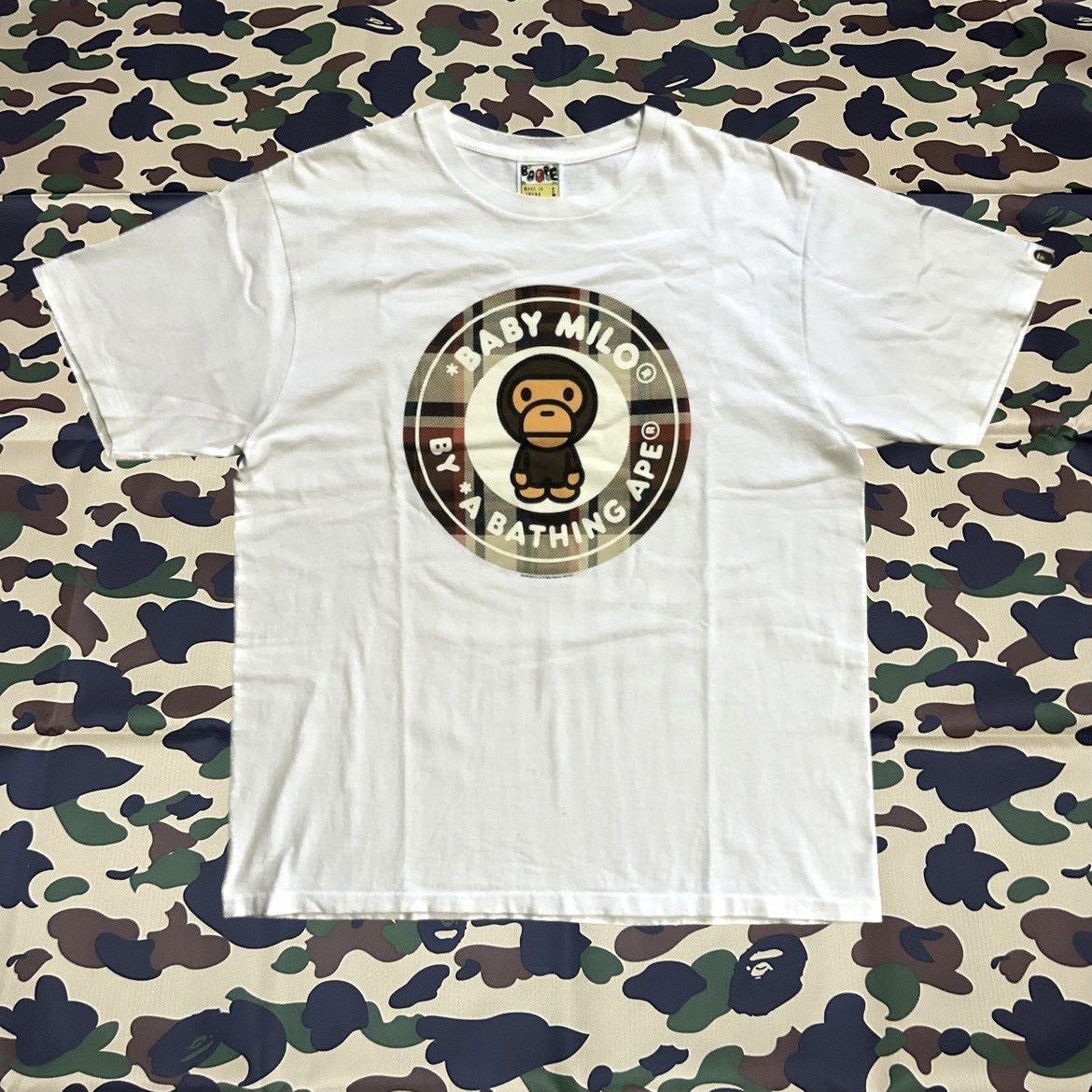 Bape Check Baby Milo Tee