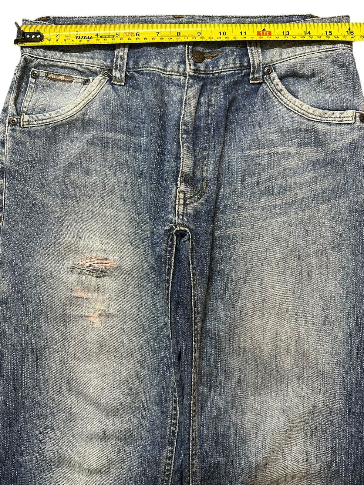 Eddie Bauer Vintage Eddie Bauer Blue Faded Wash Style Distress Loose Fit Size US 32 / EU 48 - 12 Thumbnail