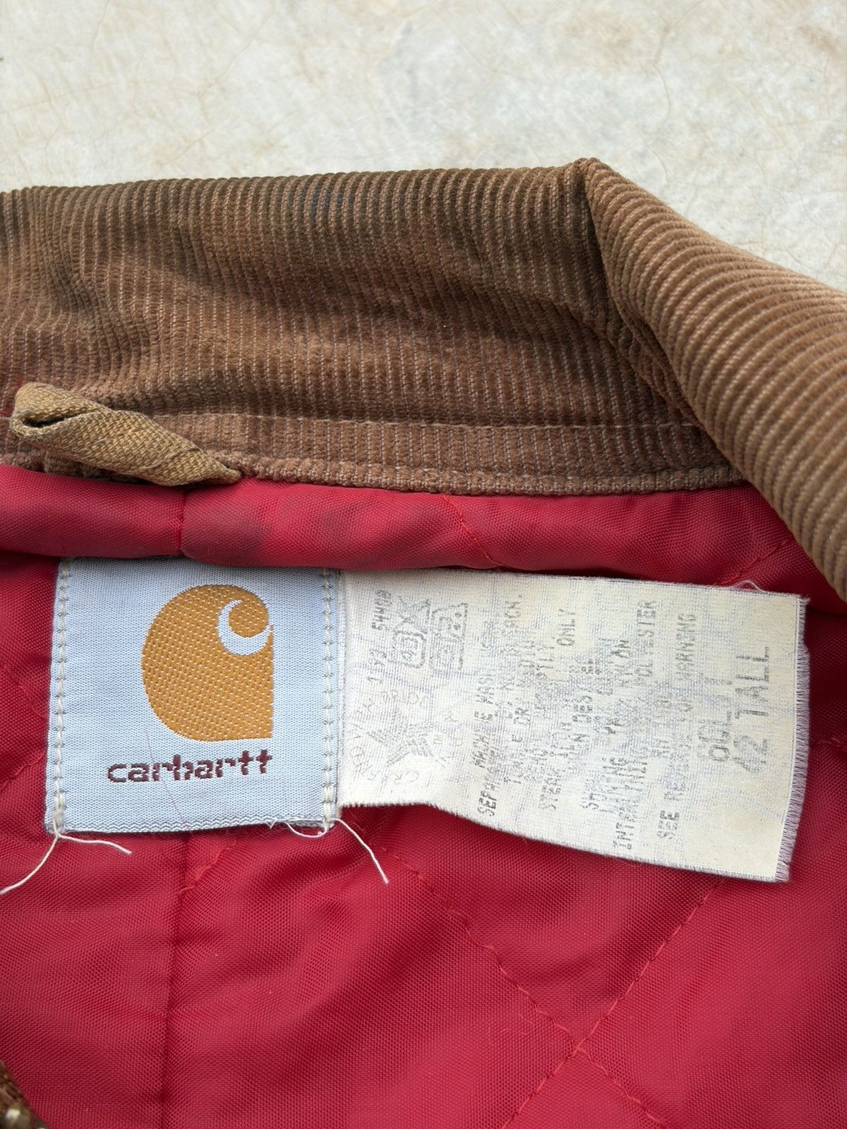 Carhartt Vintage 1993 Sunfaded Carhartt Quilted Detroit Jacket 6QLJT Size US M / EU 48-50 / 2 - 7 Thumbnail