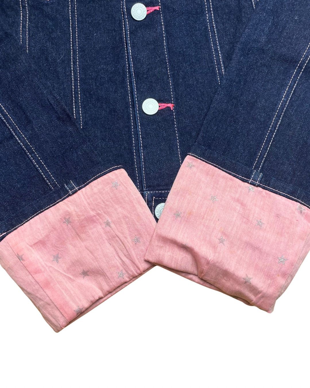 Angel Blue Angel Blue Pink Cuff Denim Jacket Size S / US 4 / IT 40 - 8 Thumbnail