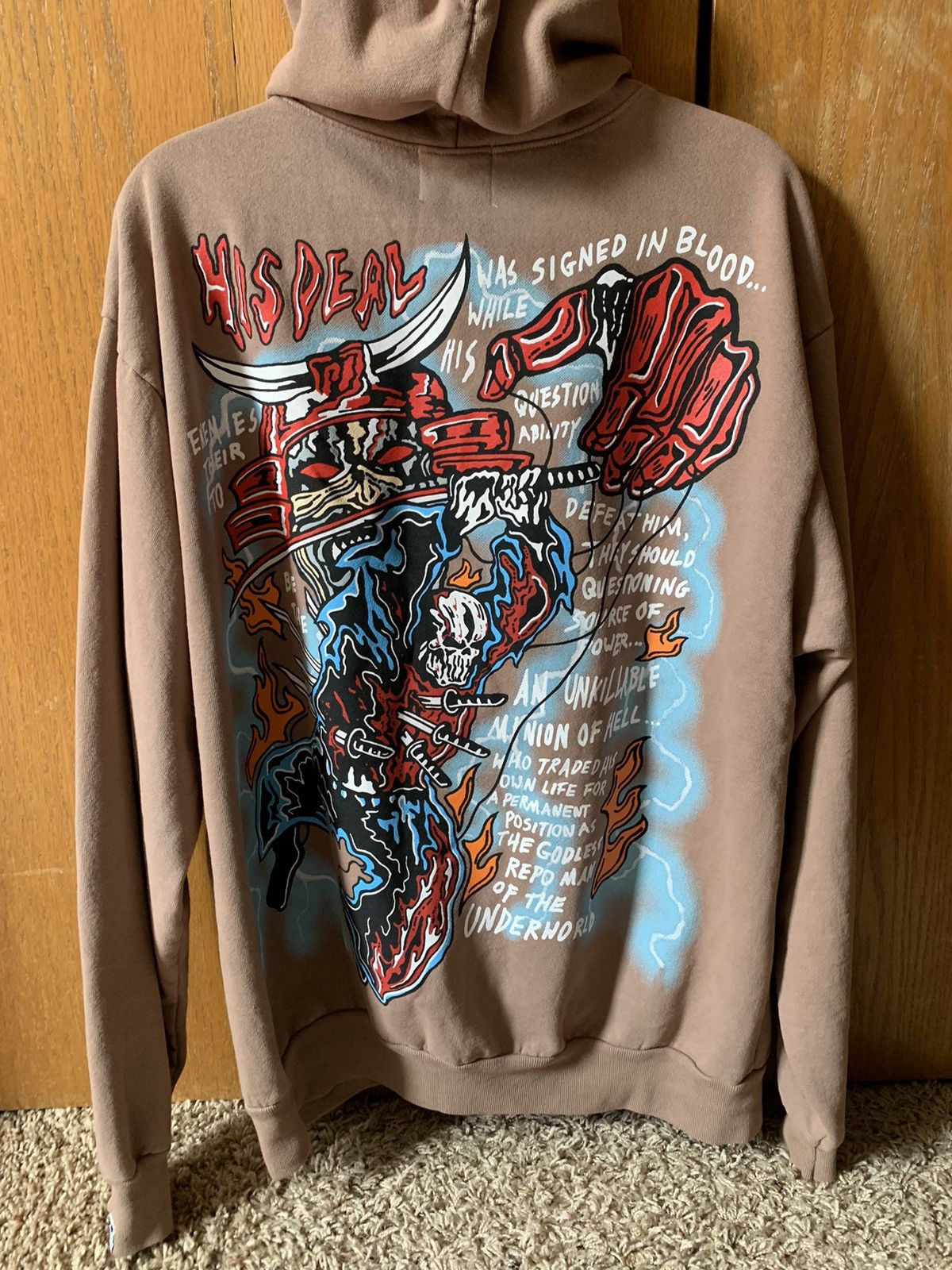 Warren Lotas Warren Lotas Hoodie DEATH LIFE EYES Size US L / EU 52-54 / 3 - 5 Thumbnail