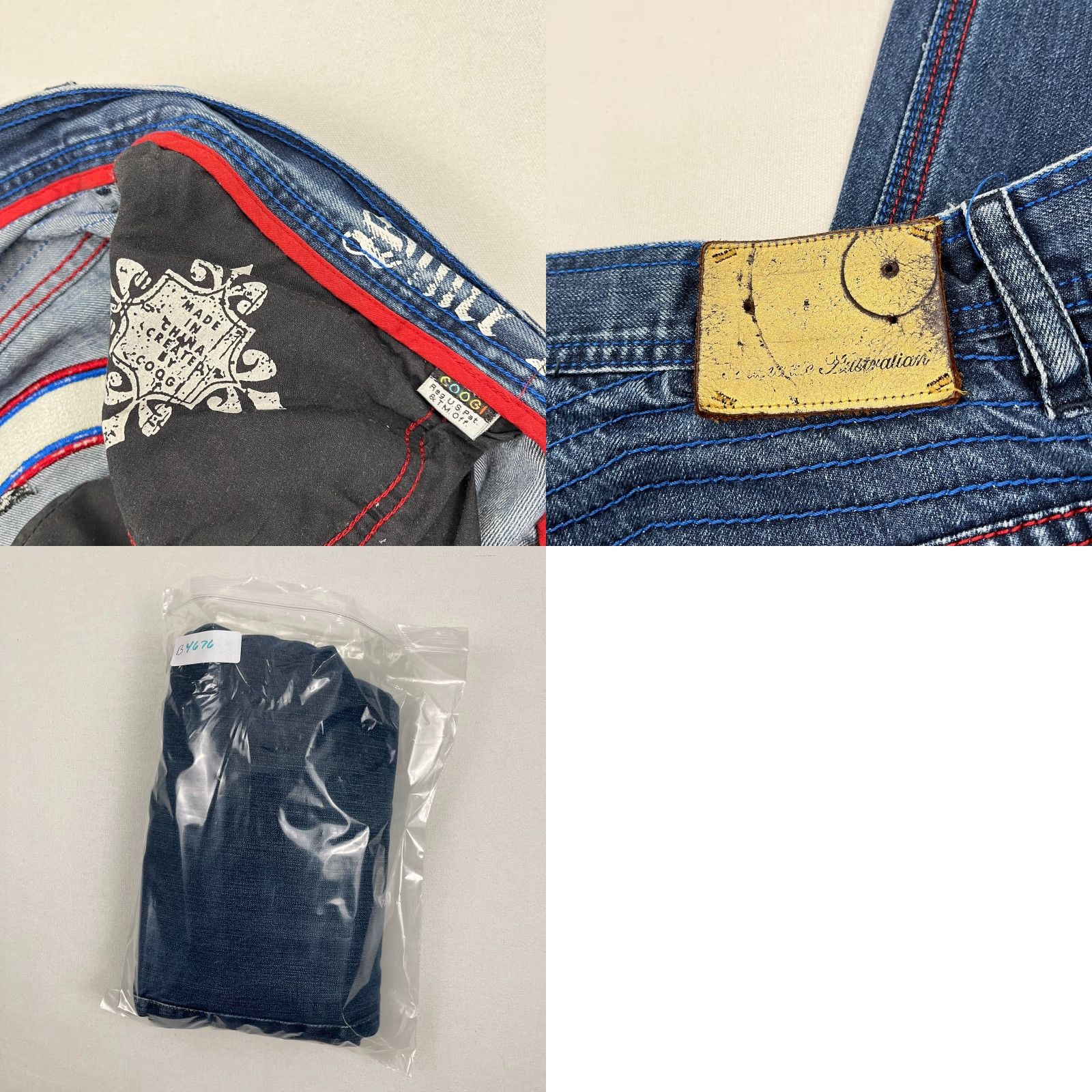 Coogi VINTAGE COOGI Jeans Men 44x34 Blue Denim Wide Leg Baggy Hip Hop 90s Embroidered Baggy Size US 44 / EU 60 - 9 Thumbnail