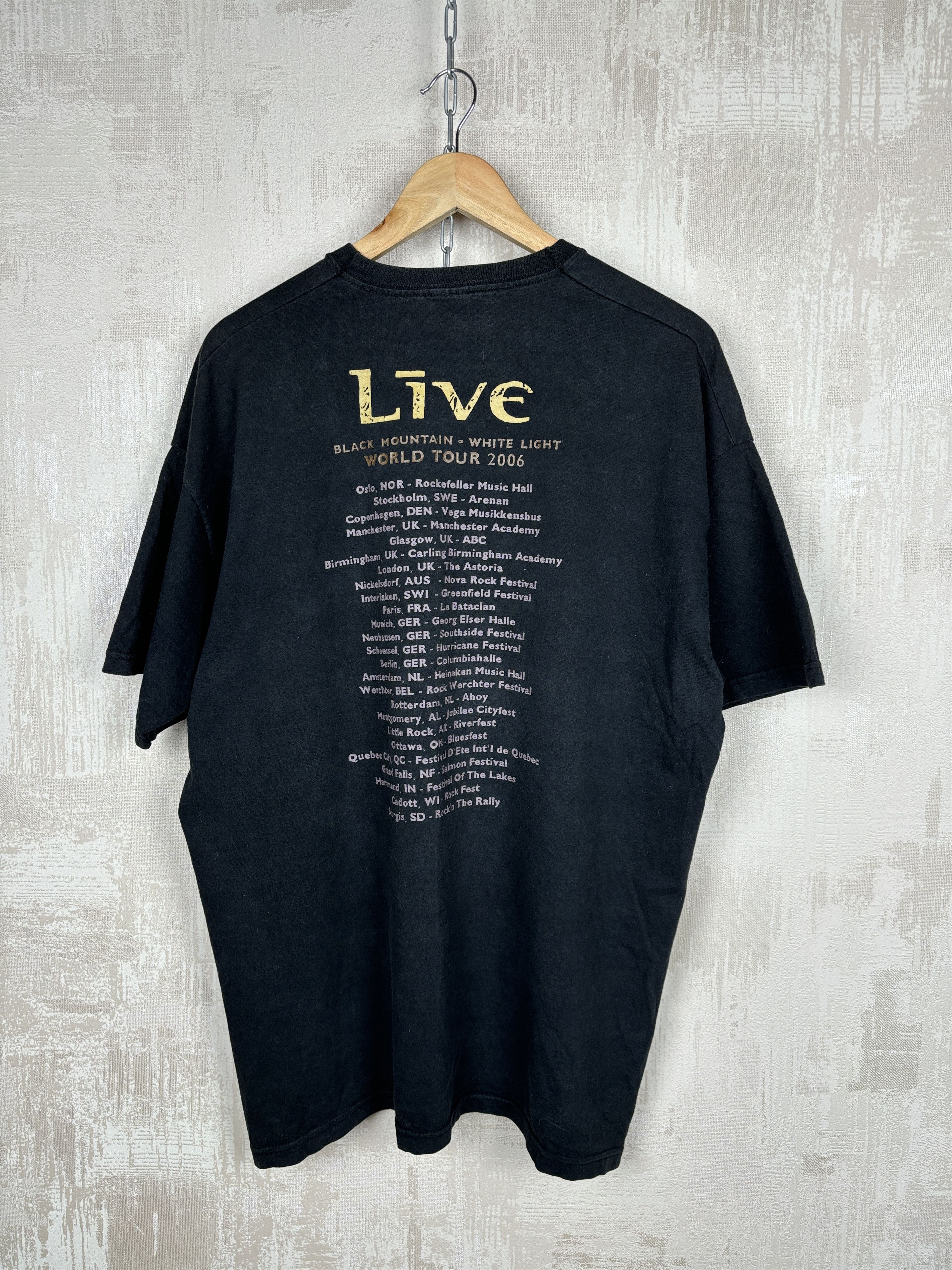 Band Tees × Vintage Live Band Black Mountain White Light 2006 World Tour Vintage Size US XL / EU 56 / 4 - 11 Thumbnail