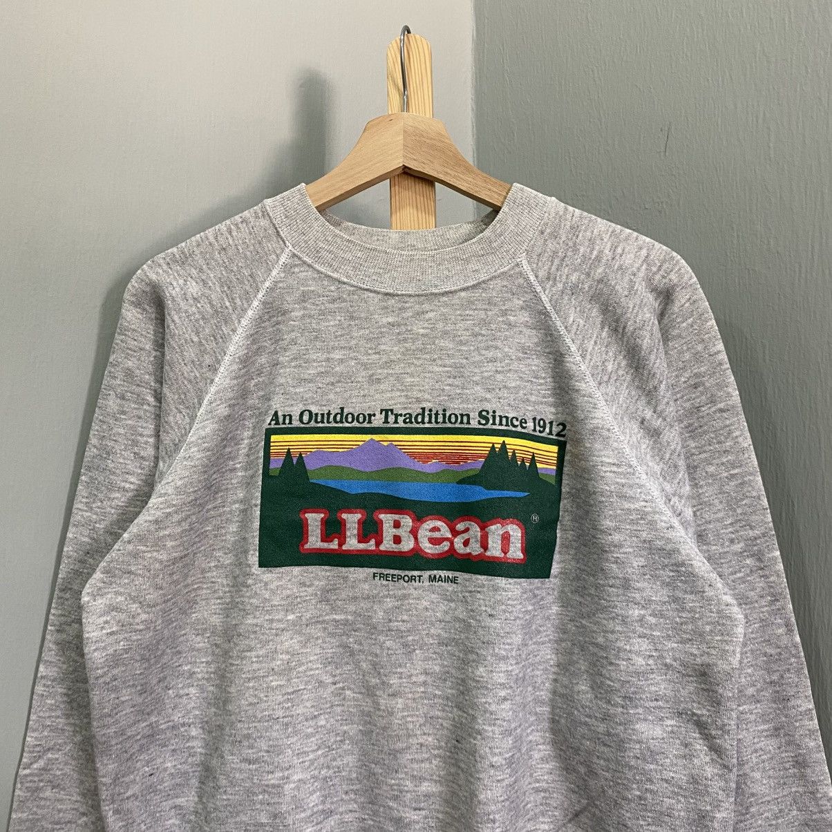 L.L. Bean Vintage 90s L.L. Bean Sunrise Landscape Logo Sweatshirt Size US M / EU 48-50 / 2 - 3 Thumbnail
