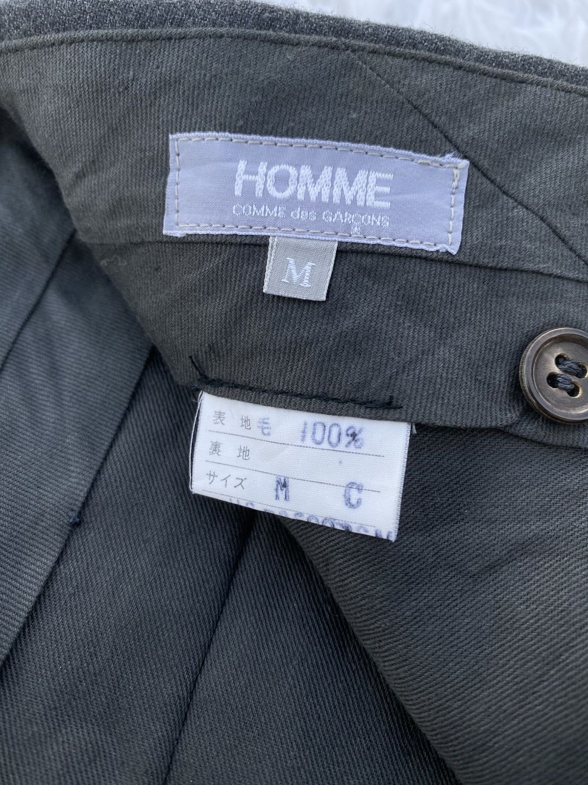 Comme des Garcons Rare Vintage Comme Des Garcons Homme Wool Pants Size US 28 / EU 44 - 14 Thumbnail