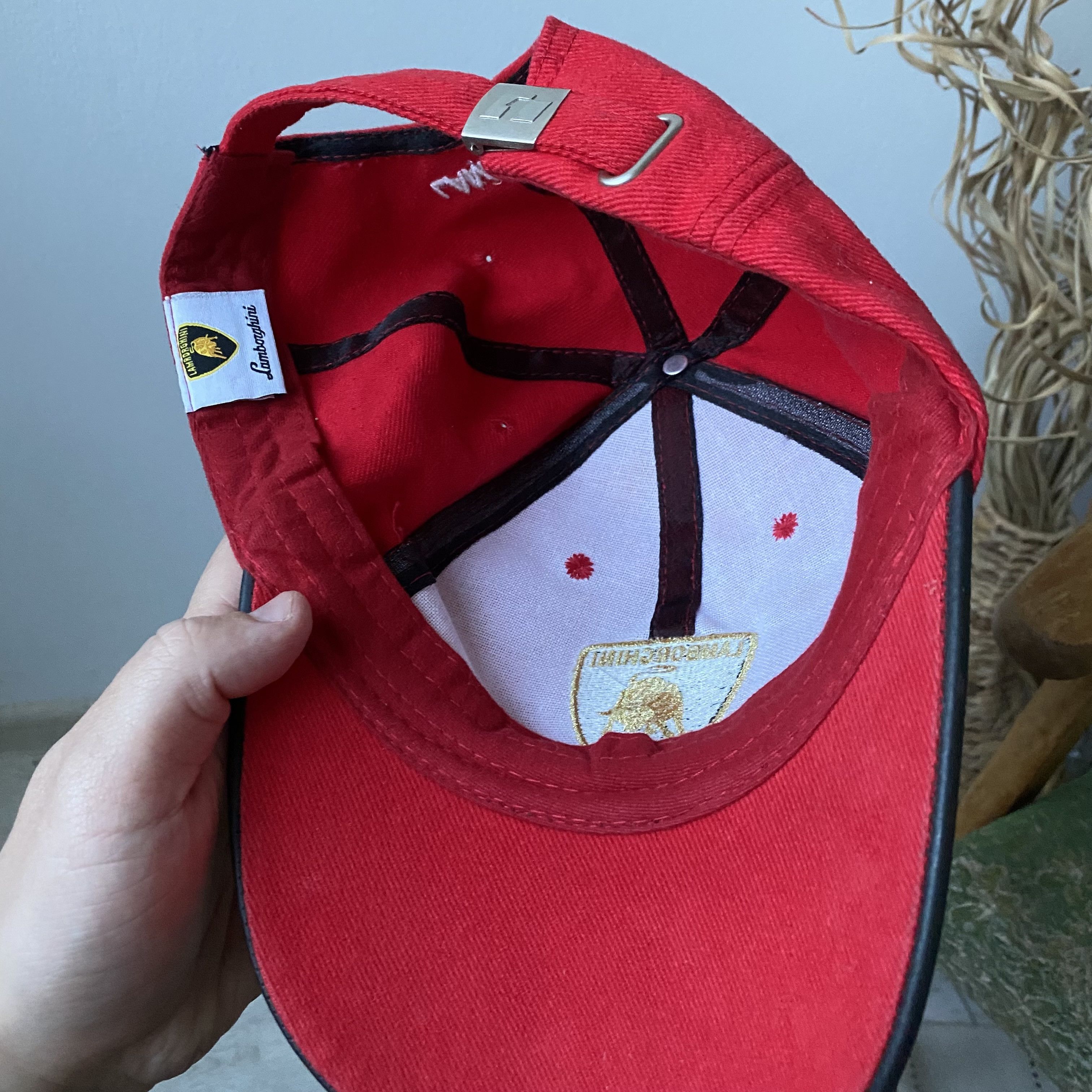 Ferrari 🏎️Vintage F1 Racing Lamborghini Cap Center logo Y2K Ferrari Size ONE SIZE - 6 Thumbnail