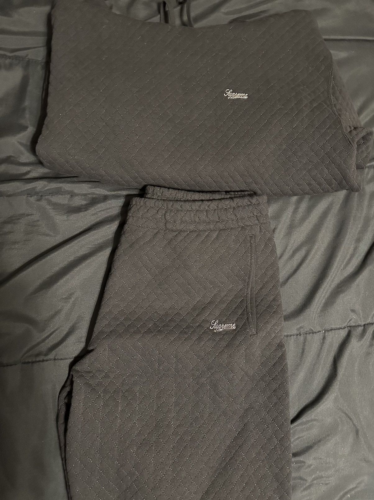 image of Supreme Mico Quilted Set Ss23 in Black, Men's (Size Medium)
