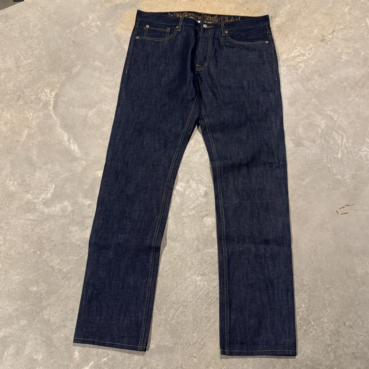 Billionaire Boys Club Billionaire Boys Club Astronaut Head Logo Raw Denim Y2K Nigo Size US 36 / EU 52 - 6 Thumbnail