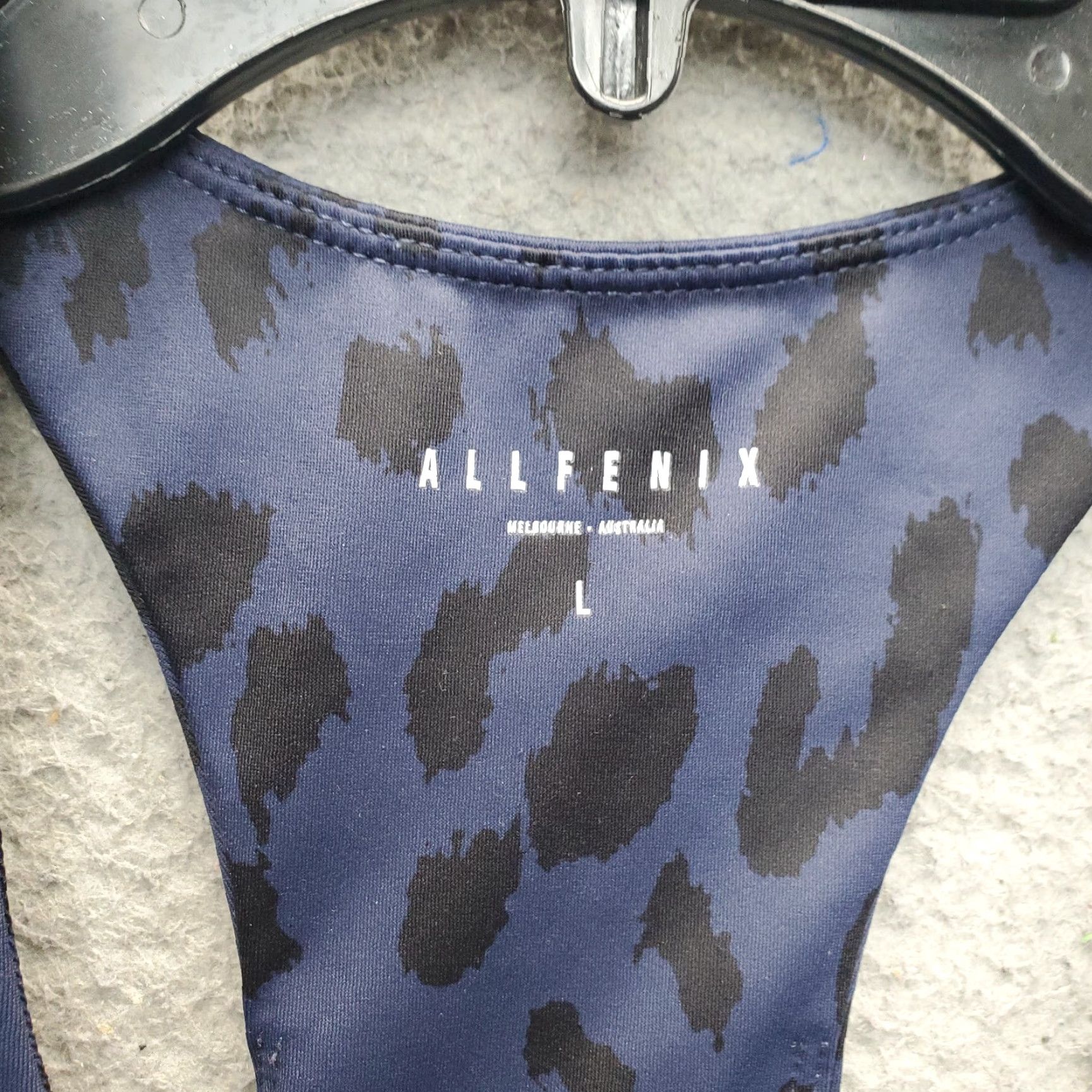 Vintage Allfenix Sports Bra Womens L Multi Leopard Print Stretch Athletic Racerback Size ONE SIZE - 5 Thumbnail