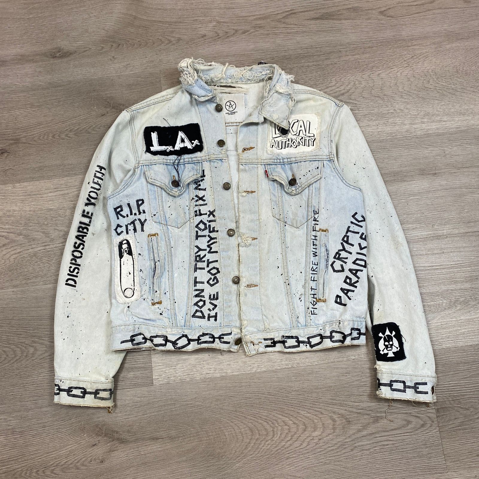 Local Authority Local Authority VTG 90s Levi's Denim Jacket Jeans Set Y2K Size US 32 / EU 48 - 2 Thumbnail