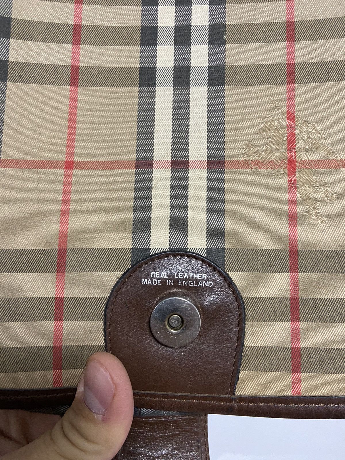 Burberry × Vintage Burberry Small Logo Vintage nova check Bag Luxury Size ONE SIZE - 5 Thumbnail