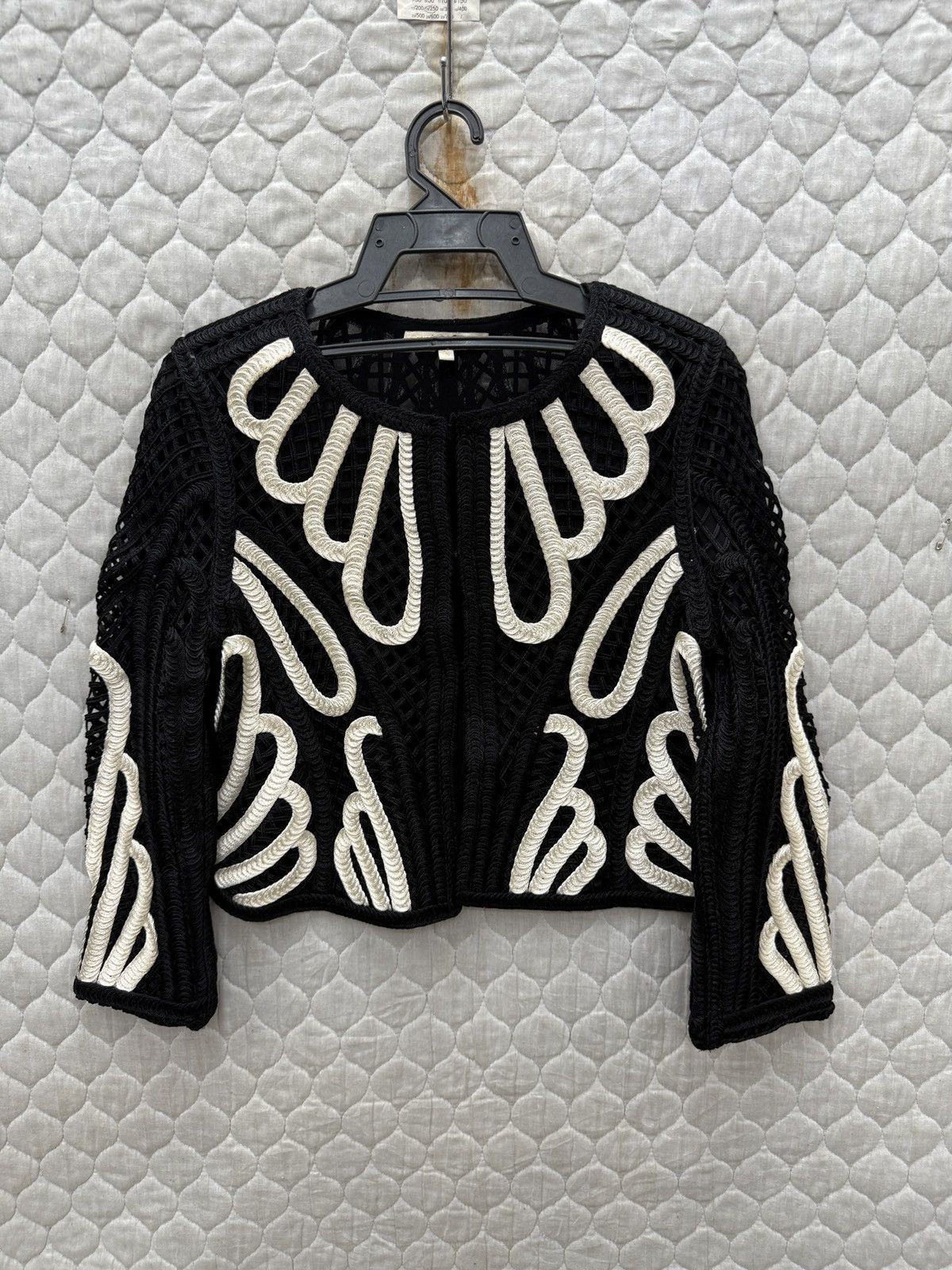 Maje 🔥🔥🔥ARCHIVE MAJE CROCHET KNIT EVENING JACKET Size M / US 6-8 / IT 42-44 - 2 Thumbnail