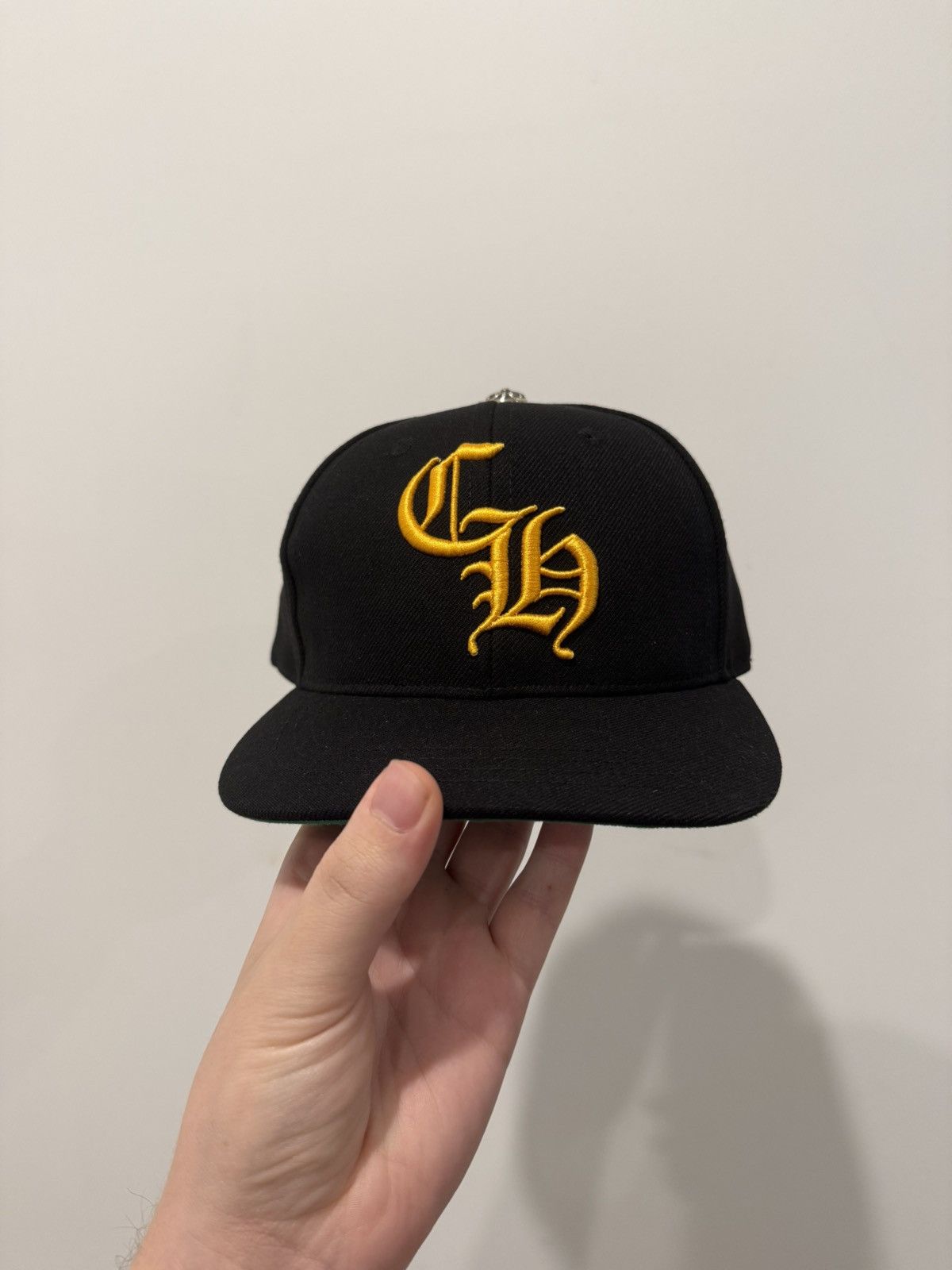 CHROME HEARTS EMBROIDERED Baseball Cap Black & Gold