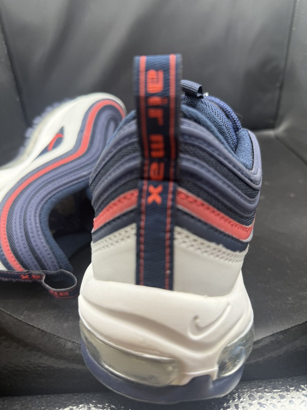 Nike NIKE AIR MAX 97 MIDNIGHT NAVY/TRACK RED Size US 10 / EU 43 - 12 Thumbnail