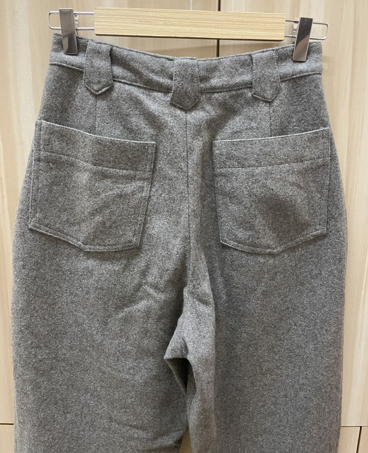 Comme des Garcons Vtg 90s CDG Women's Knee Patch Wool Pants Size 26" / US 2 / IT 38 - 9 Thumbnail