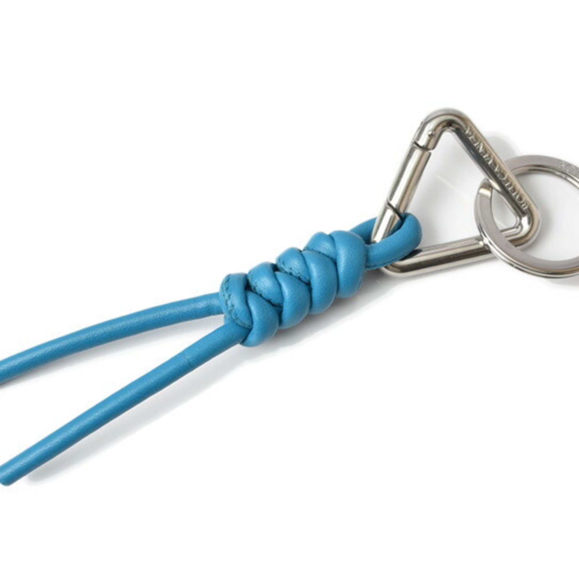image of Bottega Veneta Keyring Keychain Nappa Triangle Blaster Blue 651052V00504634 Outlet, Women's