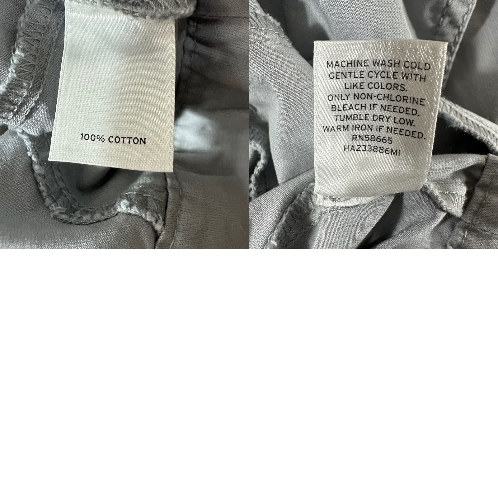 Vintage Halogen Womens Gray Cotton Asymmetric Zip Moto Jacket Smocked Hem Size S Size S / US 4 / IT 40 - 8 Thumbnail