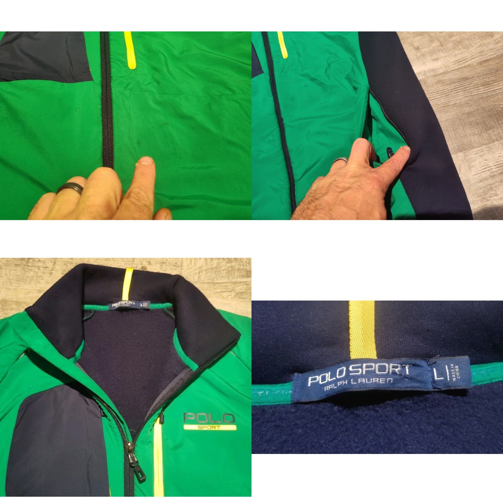 Polo Ralph Lauren Polo Ralph Lauren Performance Green Hybrid Tech Full Zip Jacket Mens L Polo Sport Ralph Lauren Size US L / EU 52-54 / 3 - 8 Thumbnail