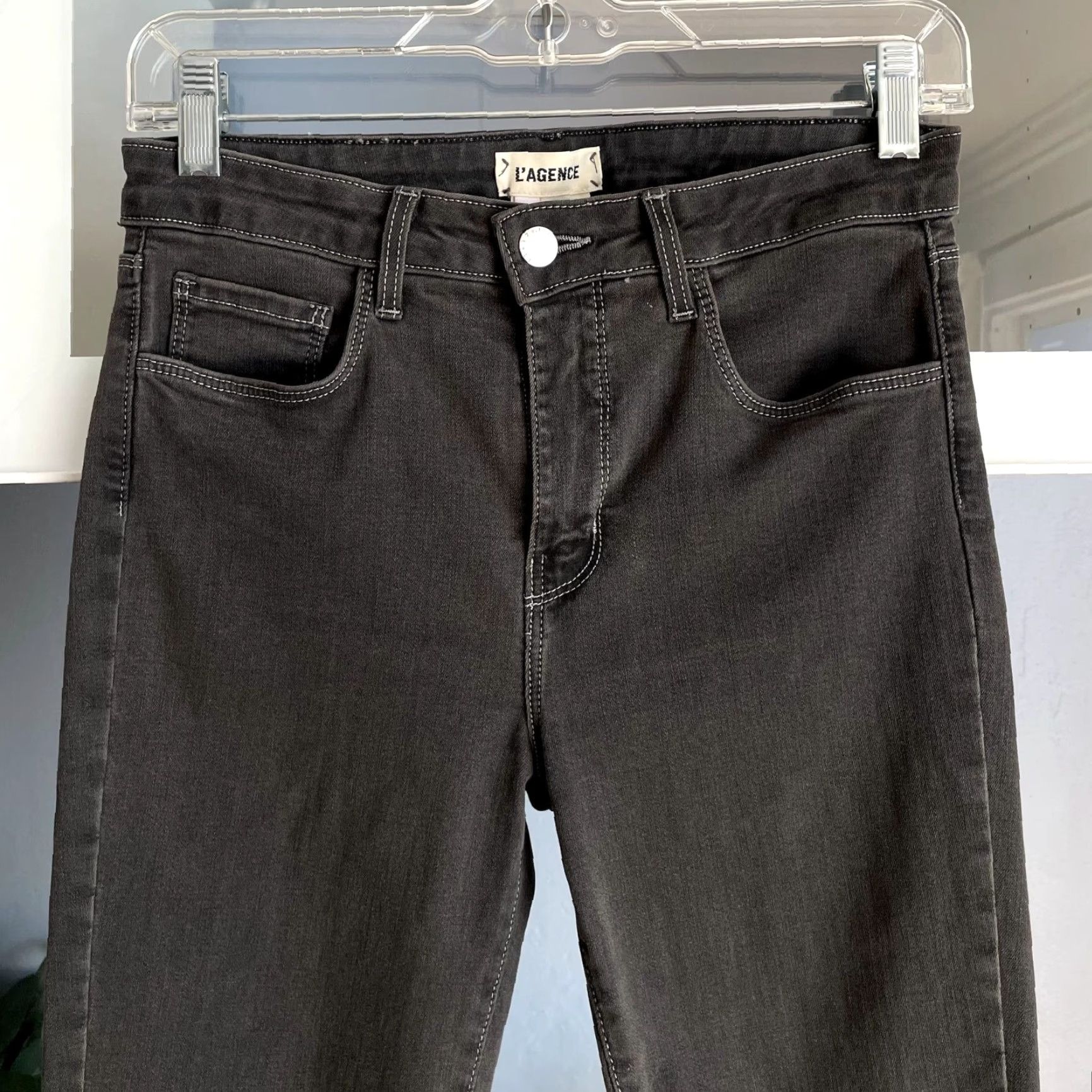 L'AGENCE L'Agence Margot High-Rise Skinny Ankle Jeans Magnet Grey Size 27 Size 27" / US 4 / IT 40 - 5 Thumbnail