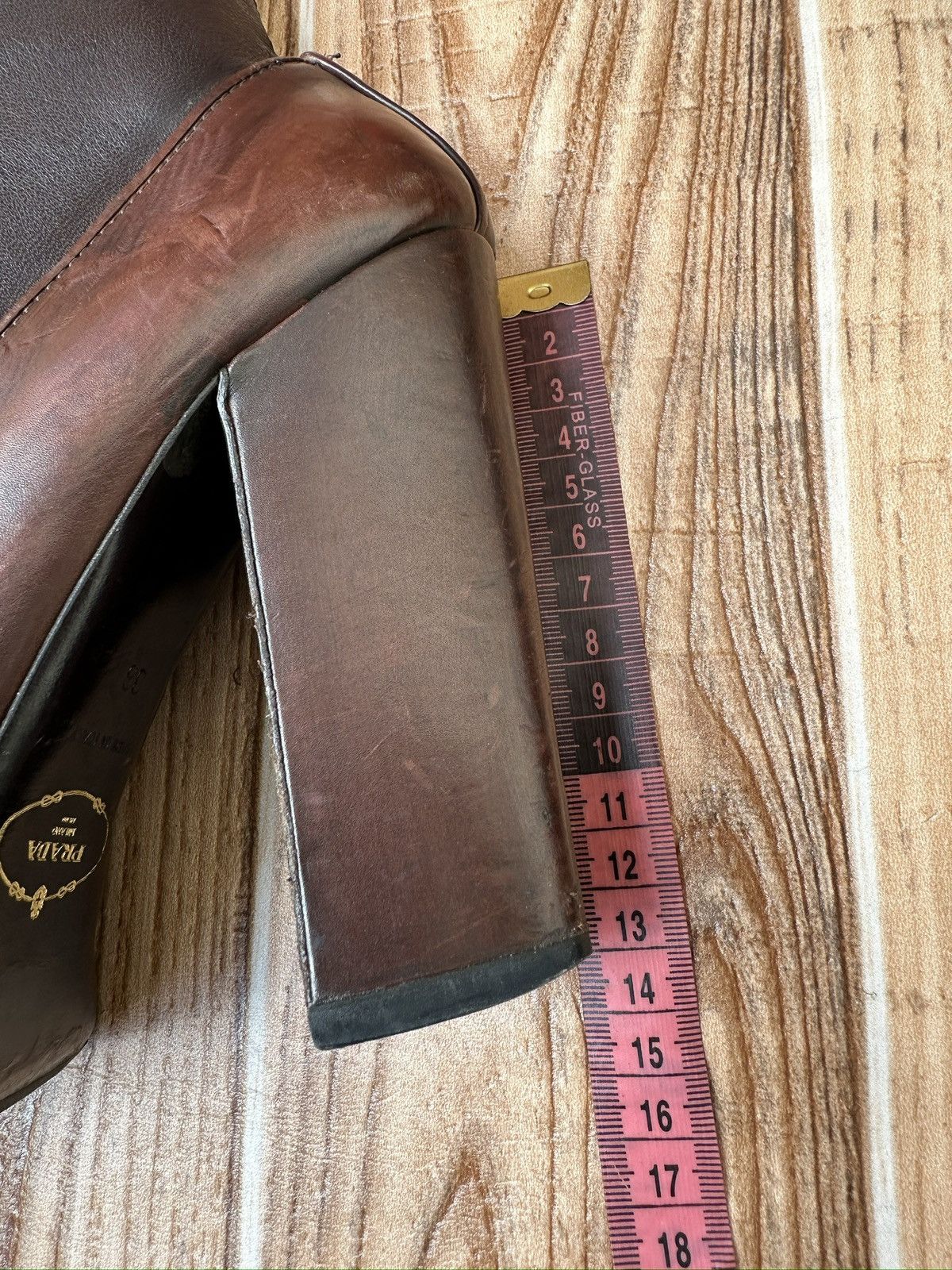 Prada × Vintage FW Fall 2006 Runway Brown Leather Sock Boots Size US 6 / IT 36 - 15 Thumbnail