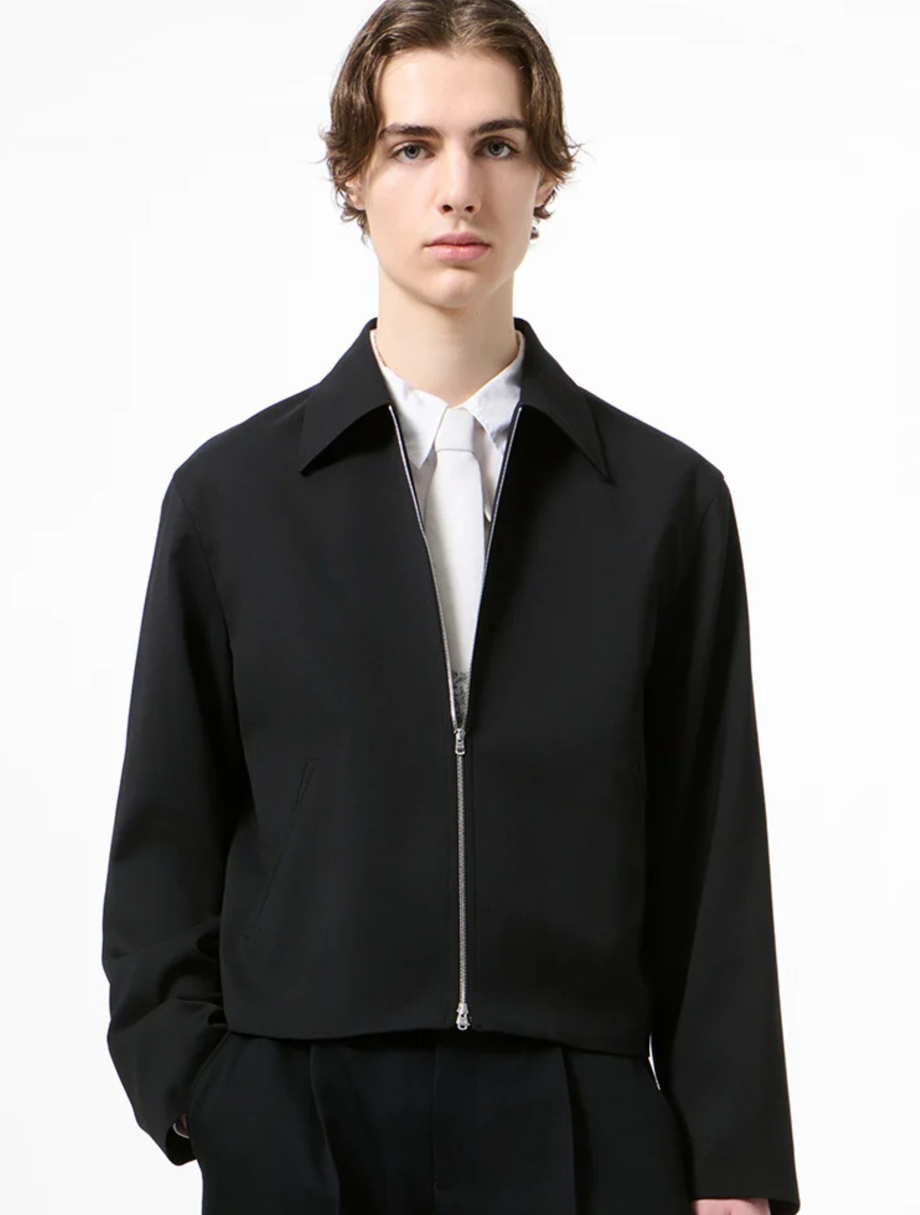 Our Legacy Our Legacy Raw Edge Blouson / Zip Jacket - Graphite
