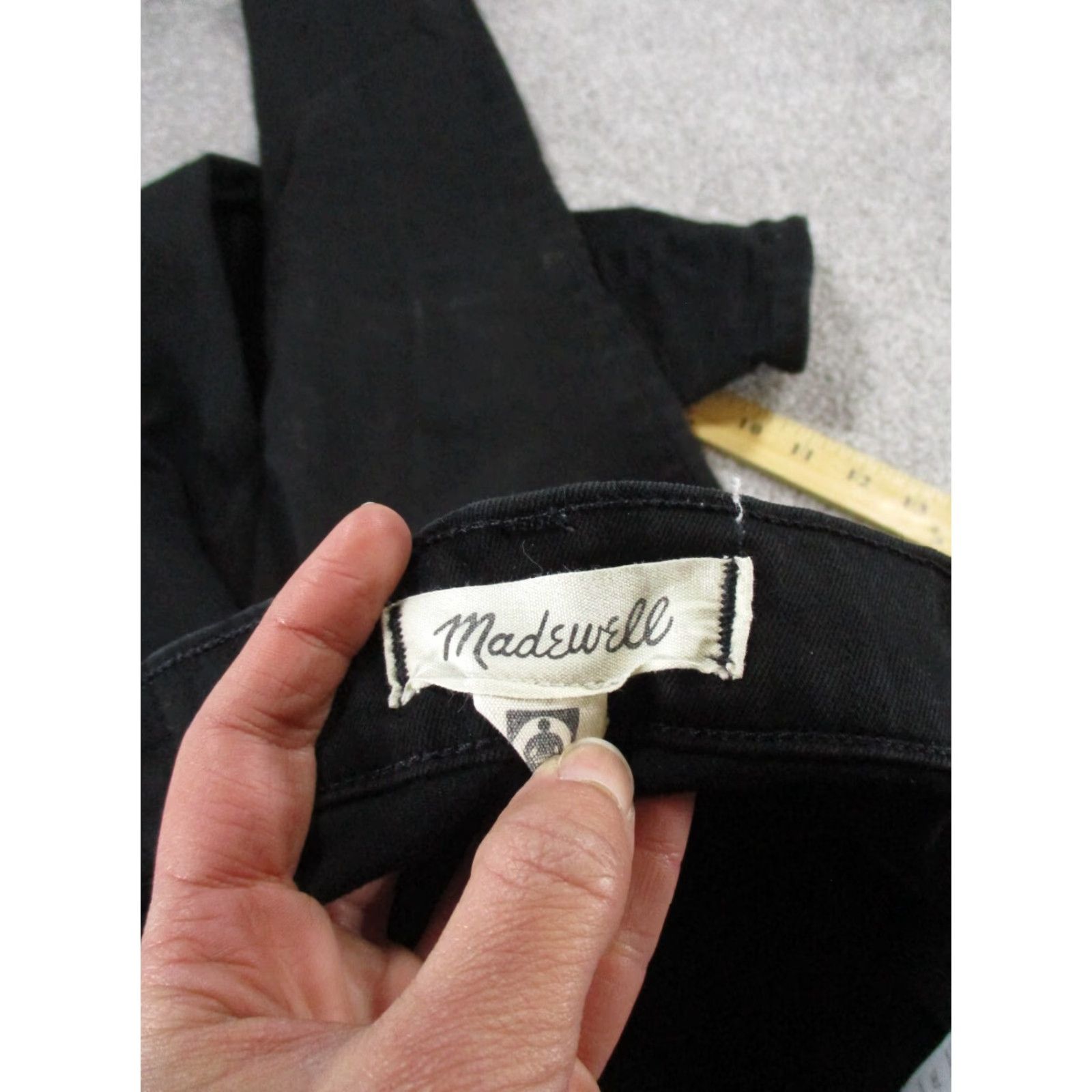 Madewell Madewell Jeans Women 27 Skinny Mid Rise Black Denim Regular Size 27 Womens Slim Fit 9" Rise Size 27" / US 4 / IT 40 - 7 Thumbnail