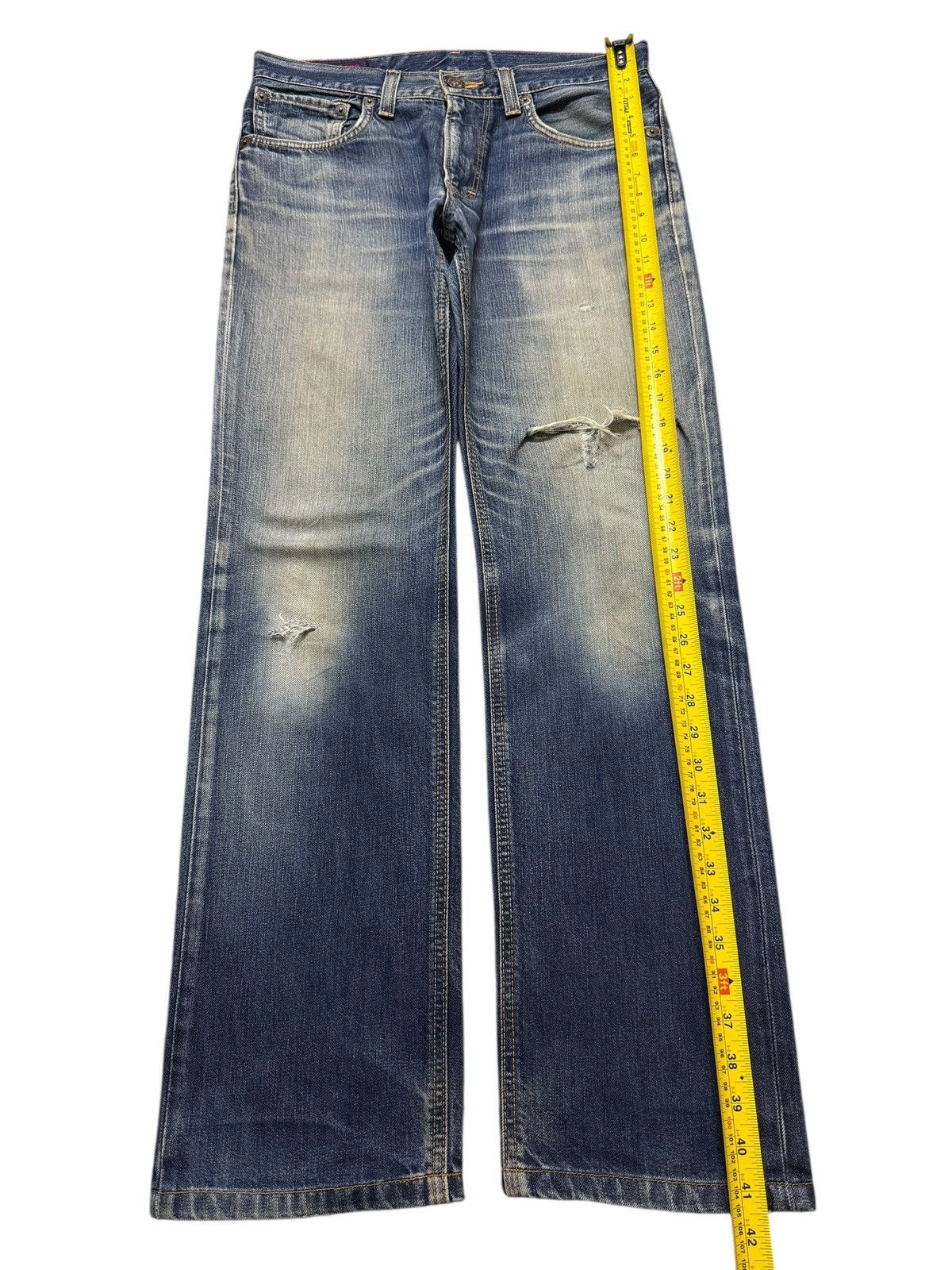 Edwin Vintage 90s Edwin Japan 503 Faded Wash Distressed Straight Size US 32 / EU 48 - 11 Thumbnail