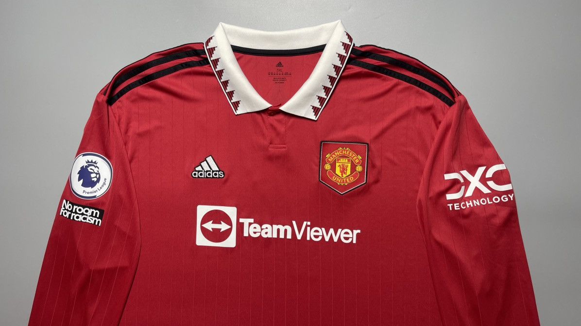 Adidas MANCHESTER UNITED ADIDAS 2022/2023 SOCCER JERSEY #7 RONALDO Size US XXL / EU 58 / 5 - 3 Thumbnail