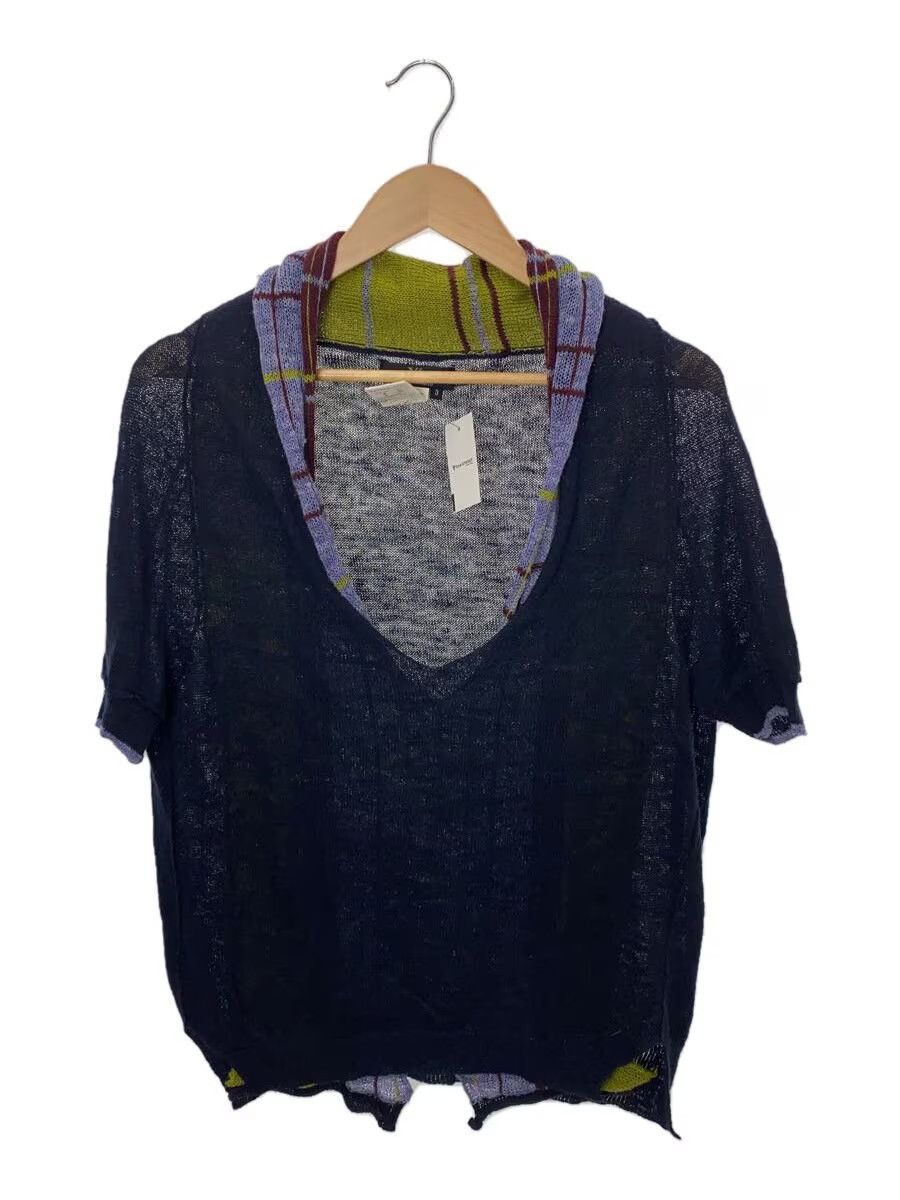 Y's × Yohji Yamamoto AW15 Check Pattern Short Sleeve Knit Sweater Size US L / EU 52-54 / 3 - 1 Thumbnail