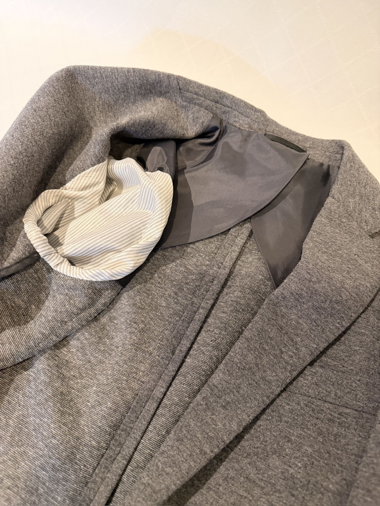 J.Crew J. Crew Gray Jersey Suit Size 36R - 6 Thumbnail