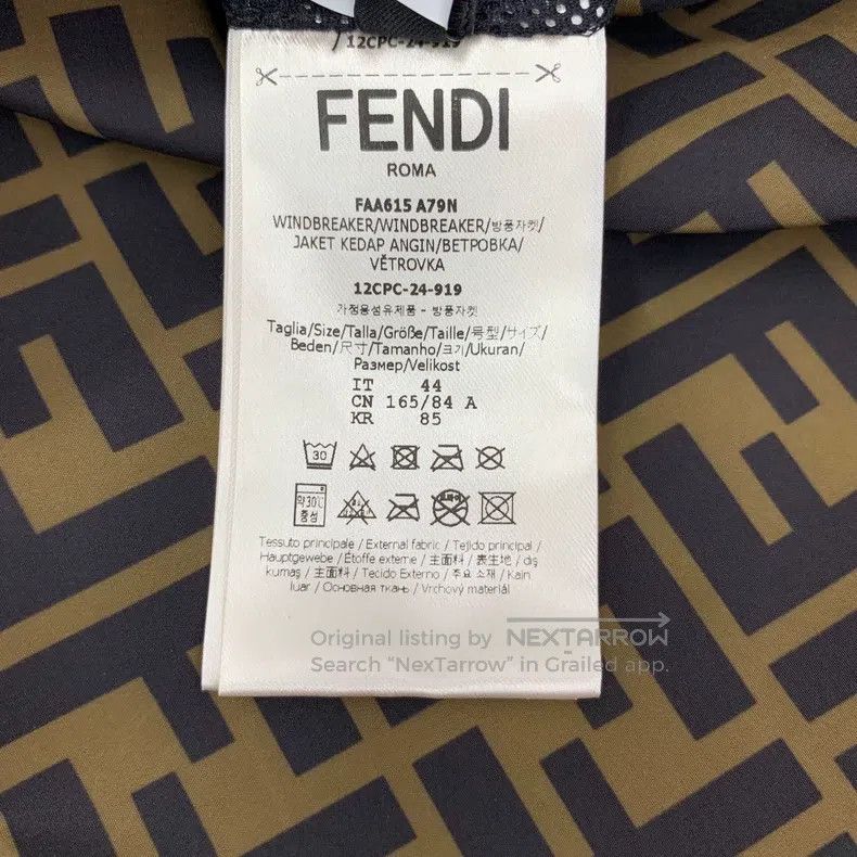 Fendi Fendi Deep brown logo letter full print reversible hooded Size M / US 6-8 / IT 42-44 - 7 Thumbnail