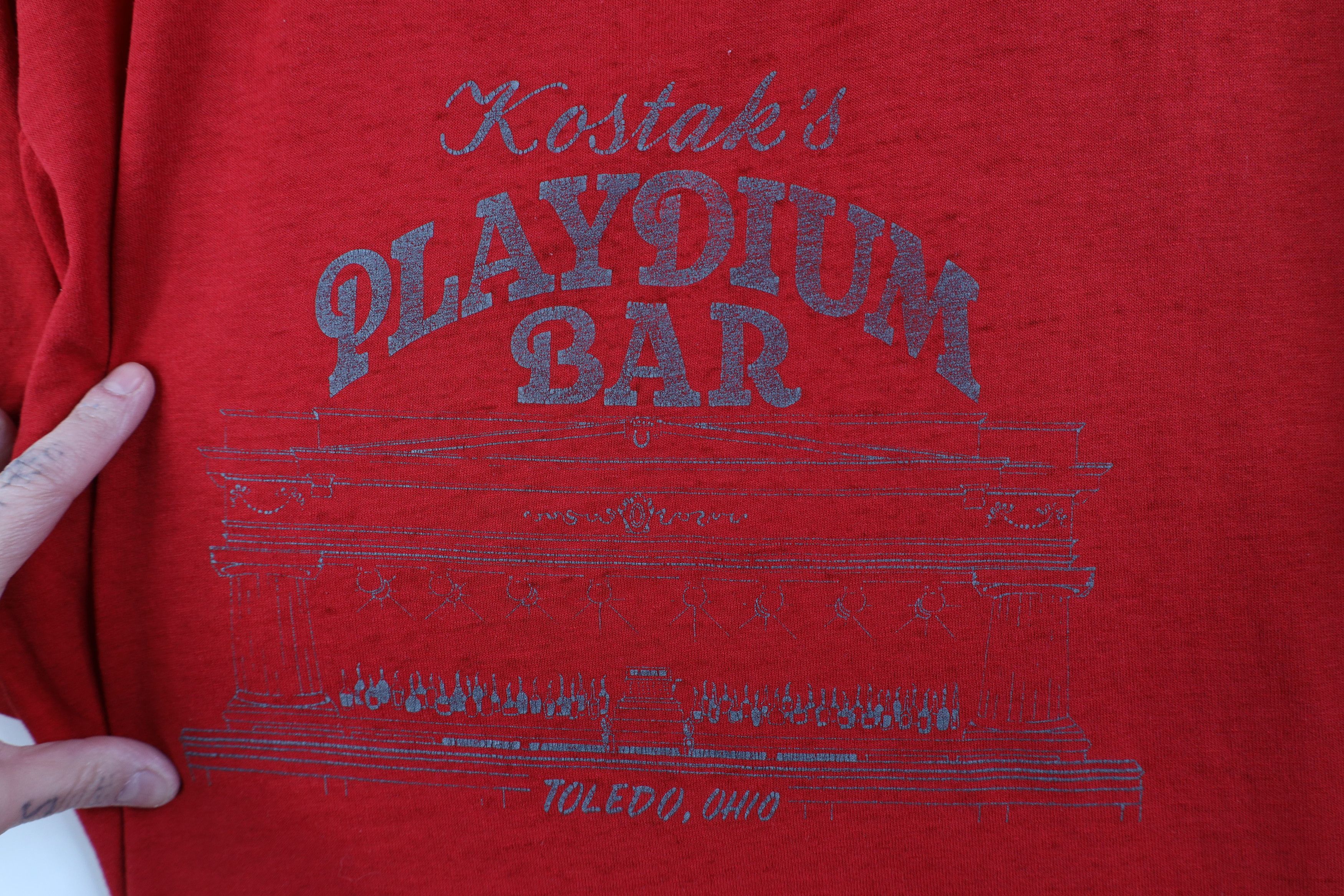 Vintage Vintage 80s 90s Kostaks Playdium Bar Toledo Ohio T-Shirt USA Size US XL / EU 56 / 4 - 4 Thumbnail