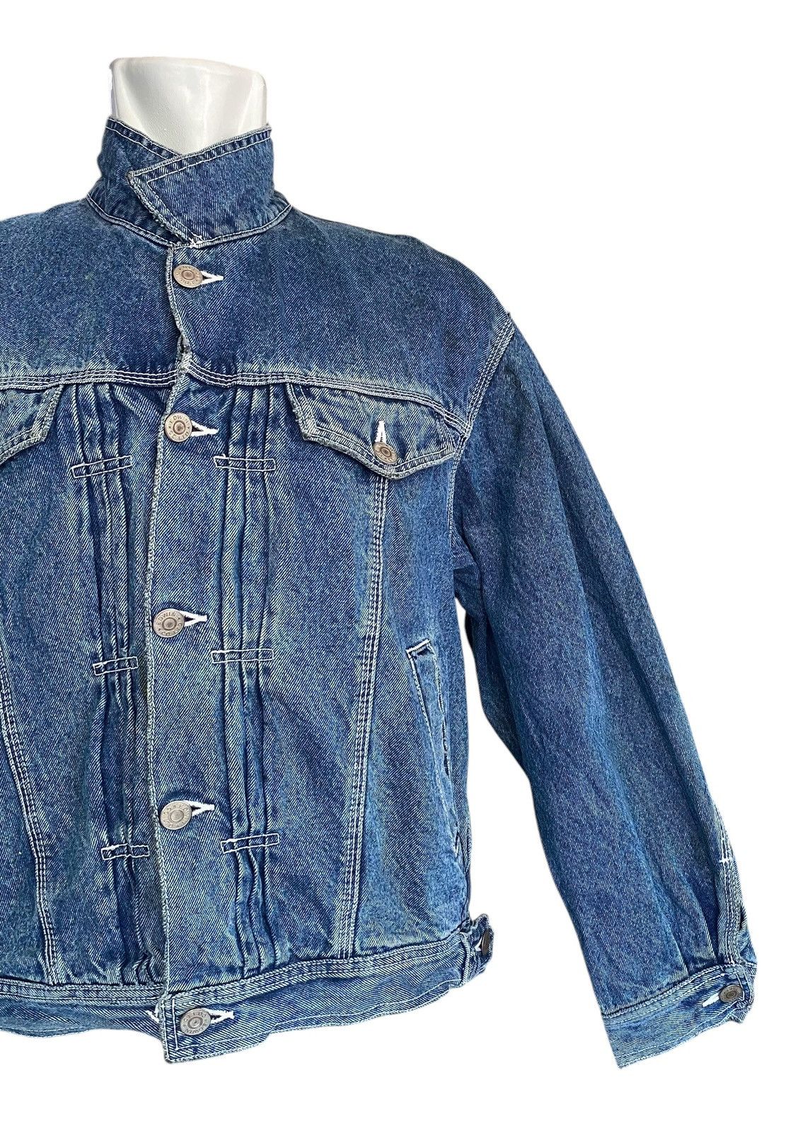 Edwin Vintage EDWIN Denim Jacket Button Double Pocket Size US L / EU 52-54 / 3 - 2 Thumbnail