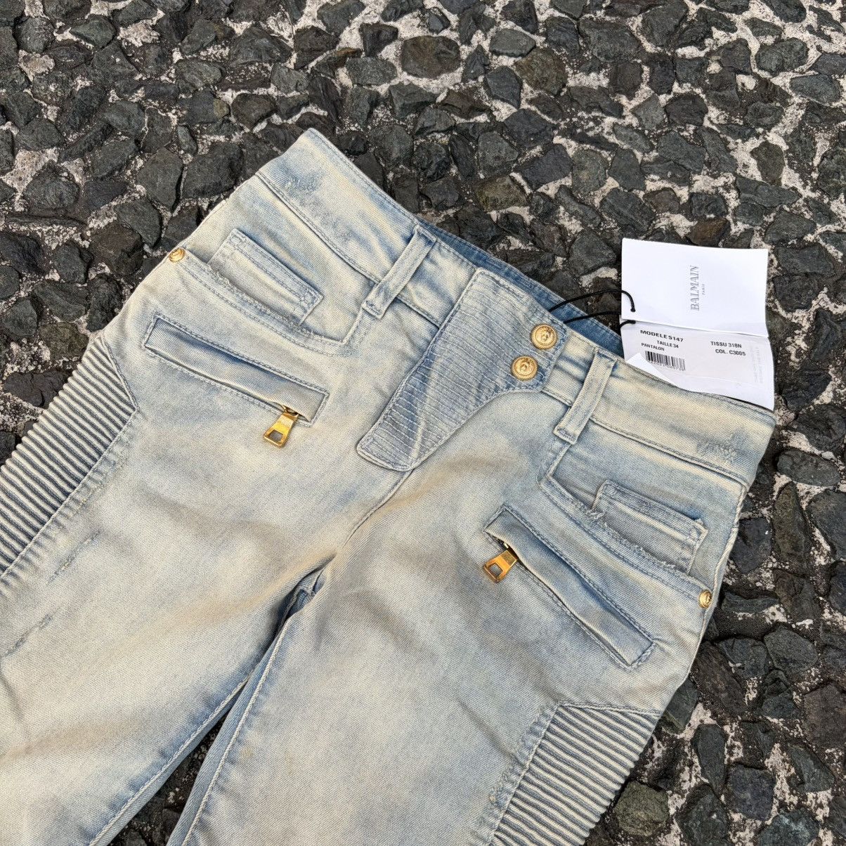 Balmain Balmain Biker Jeans Ankle Zip Size 27" / US 4 / IT 40 - 2 Thumbnail
