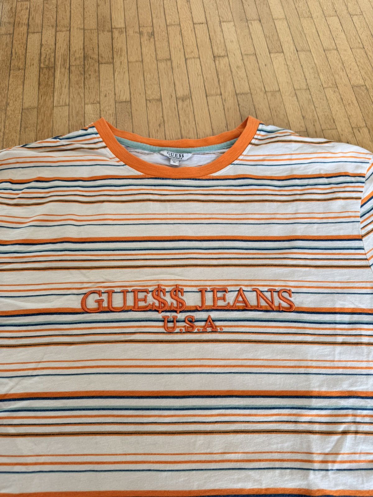 A$AP Rocky × Guess STRIPED LONGSLEEVE Size US XL / EU 56 / 4 - 2 Thumbnail
