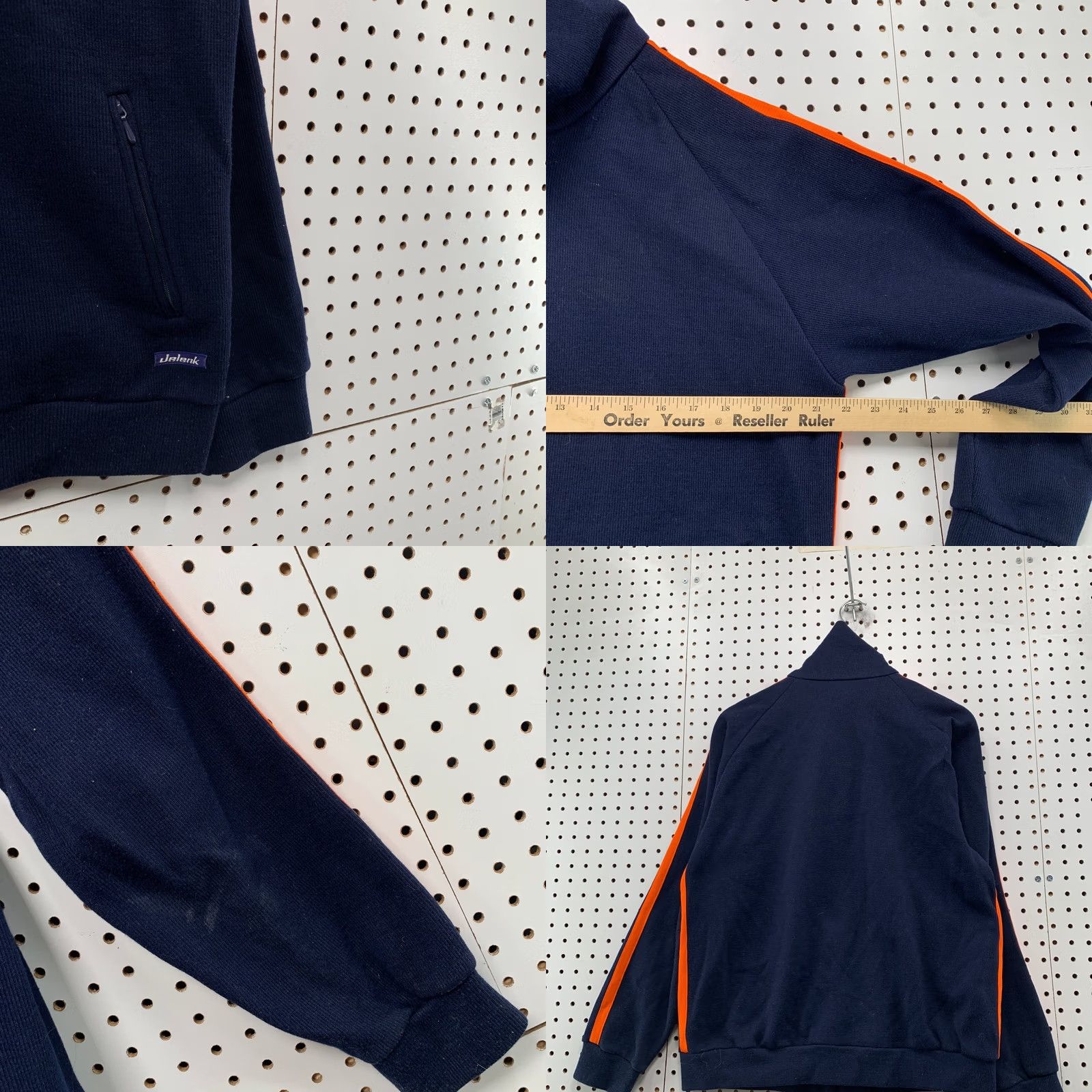 Vintage Vintage Jalank Track Jacket Mens XL Blue Orange 80s Made JAPAN Size US XL / EU 56 / 4 - 9 Thumbnail