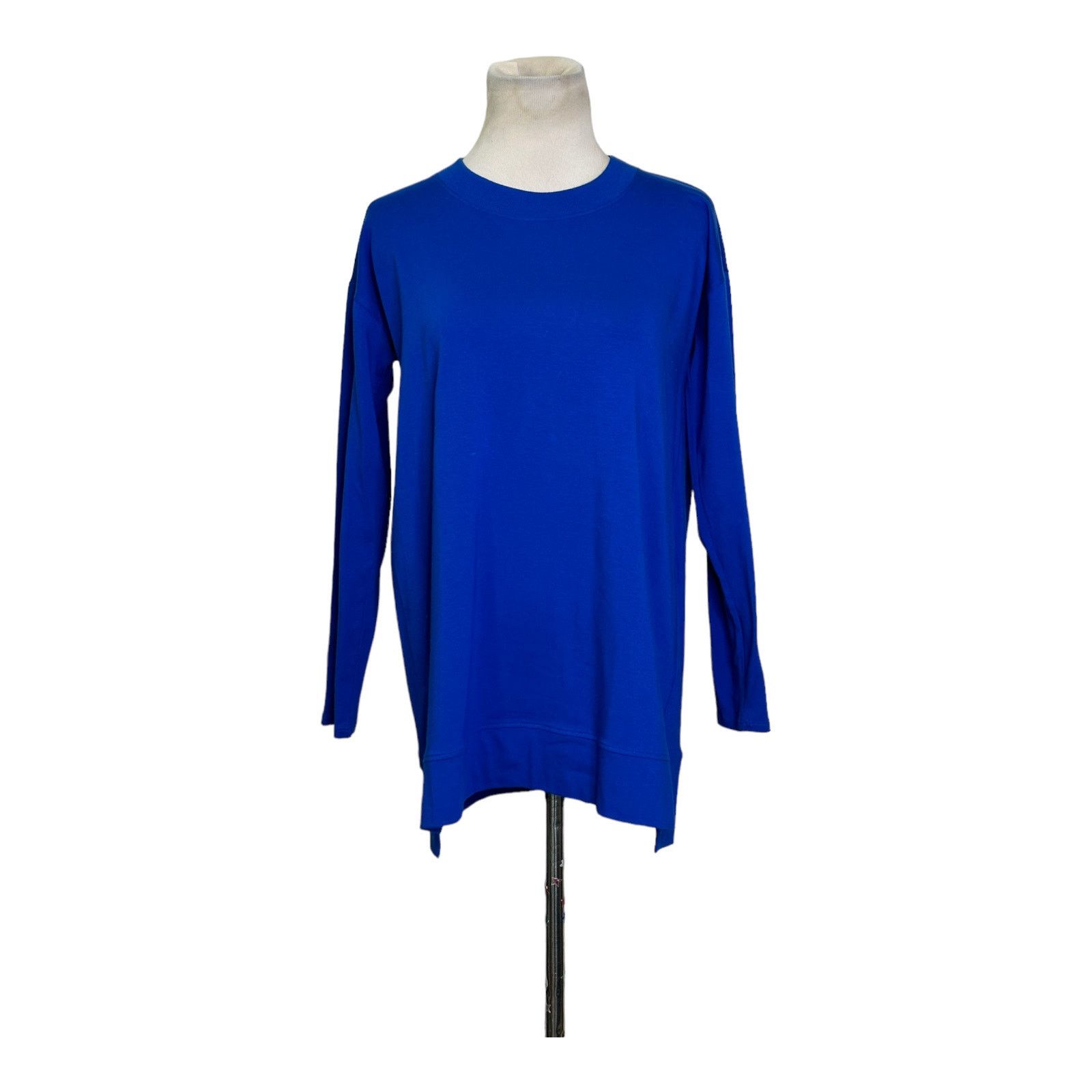 Eileen Fisher Eileen Fisher blue long sleeves crew neck basic top size XXS Size XXS / US 00 / IT 34 - 1 Thumbnail