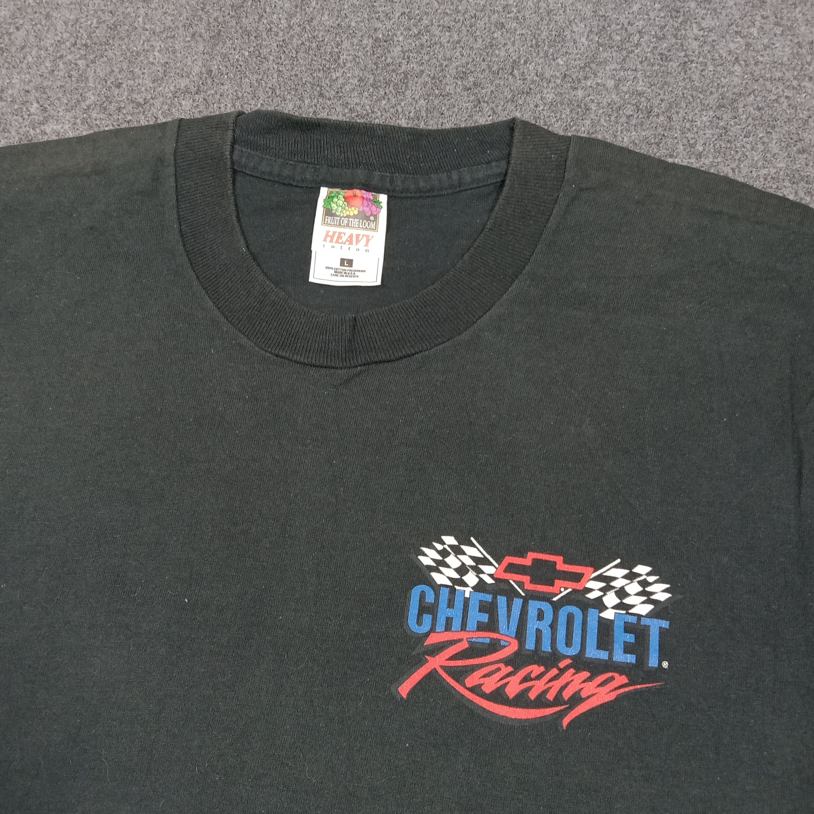 Vintage 90s Chevrolet Racing Motorsport Single Stitch Tshirt C285N26 Size US M / EU 48-50 / 2 - 5 Thumbnail