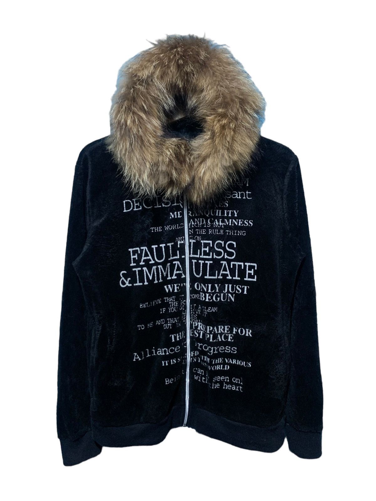 Tornado Mart Vkei- Spinash poem velvet fur hoodie ifsixwasnine style Size US M / EU 48-50 / 2 - 2 Thumbnail