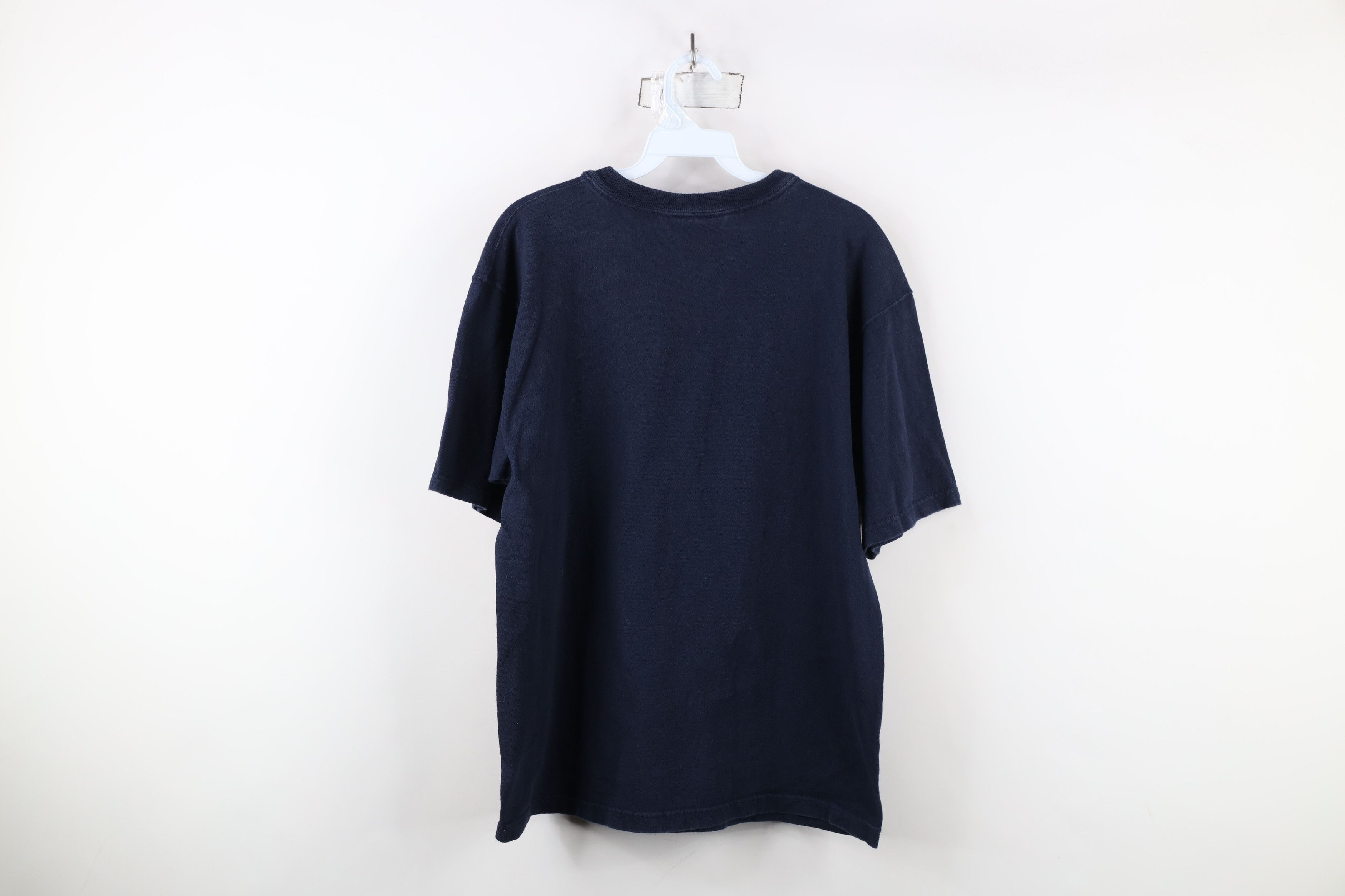 Champion × Vintage Vintage 90s Champion Classic Logo Cotton Knit T-Shirt Blue Size US M / EU 48-50 / 2 - 12 Thumbnail