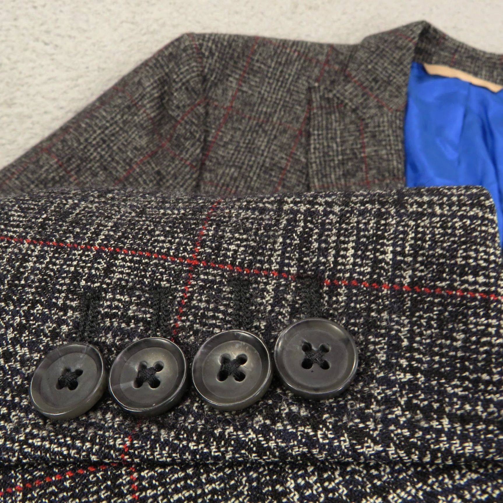J.Lindeberg J Lindeberg Blazer 38L Charcoal Check Unstructured Sport Coat Subalpino Dandy Size 38R - 2 Thumbnail