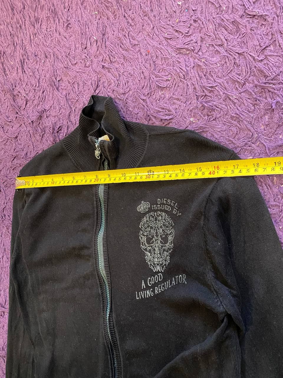 Diesel Vintage DIESEL logo black Y2K Sweatshirts zip Size US S / EU 44-46 / 1 - 11 Thumbnail